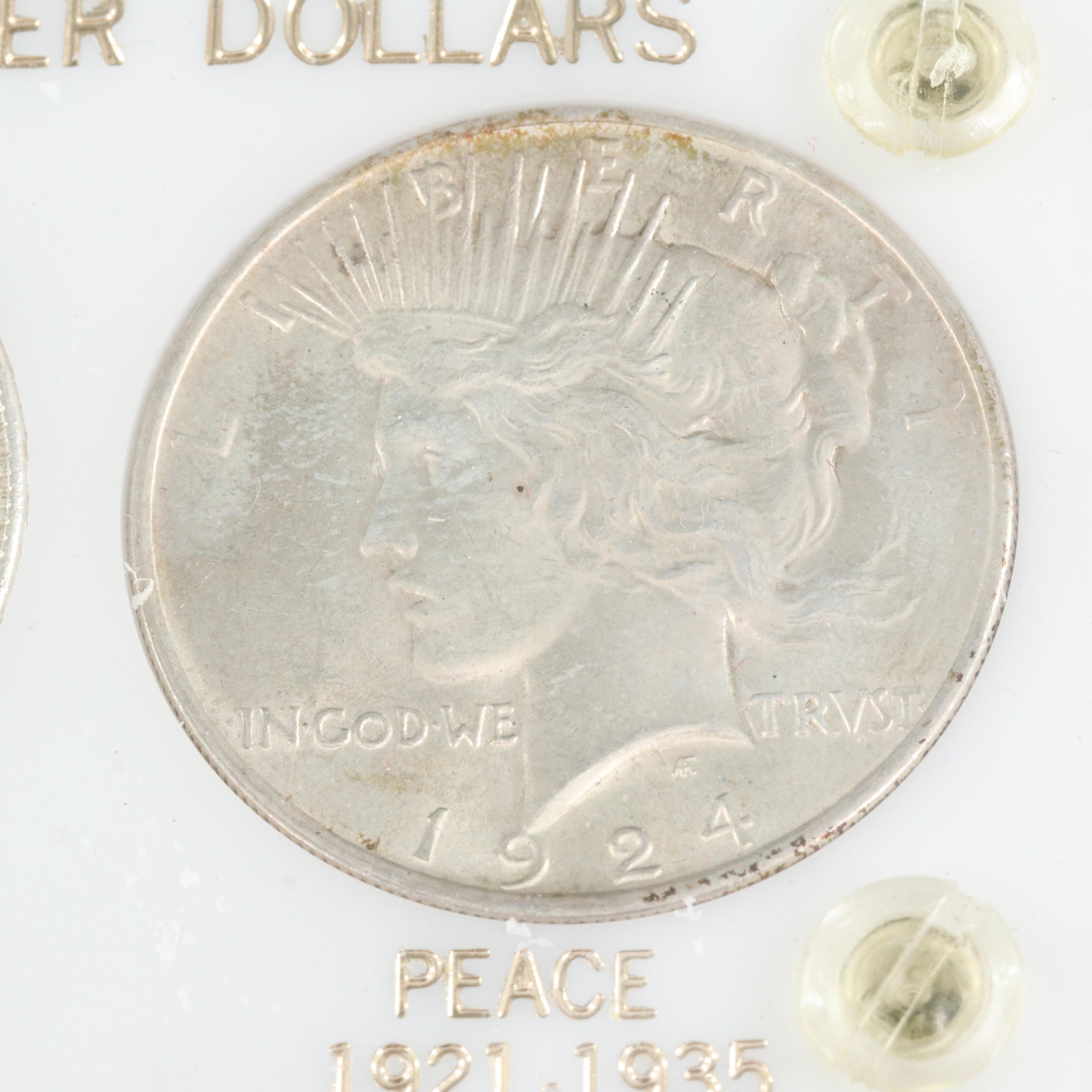 Two and Peace Silver Dollar Sets EBTH