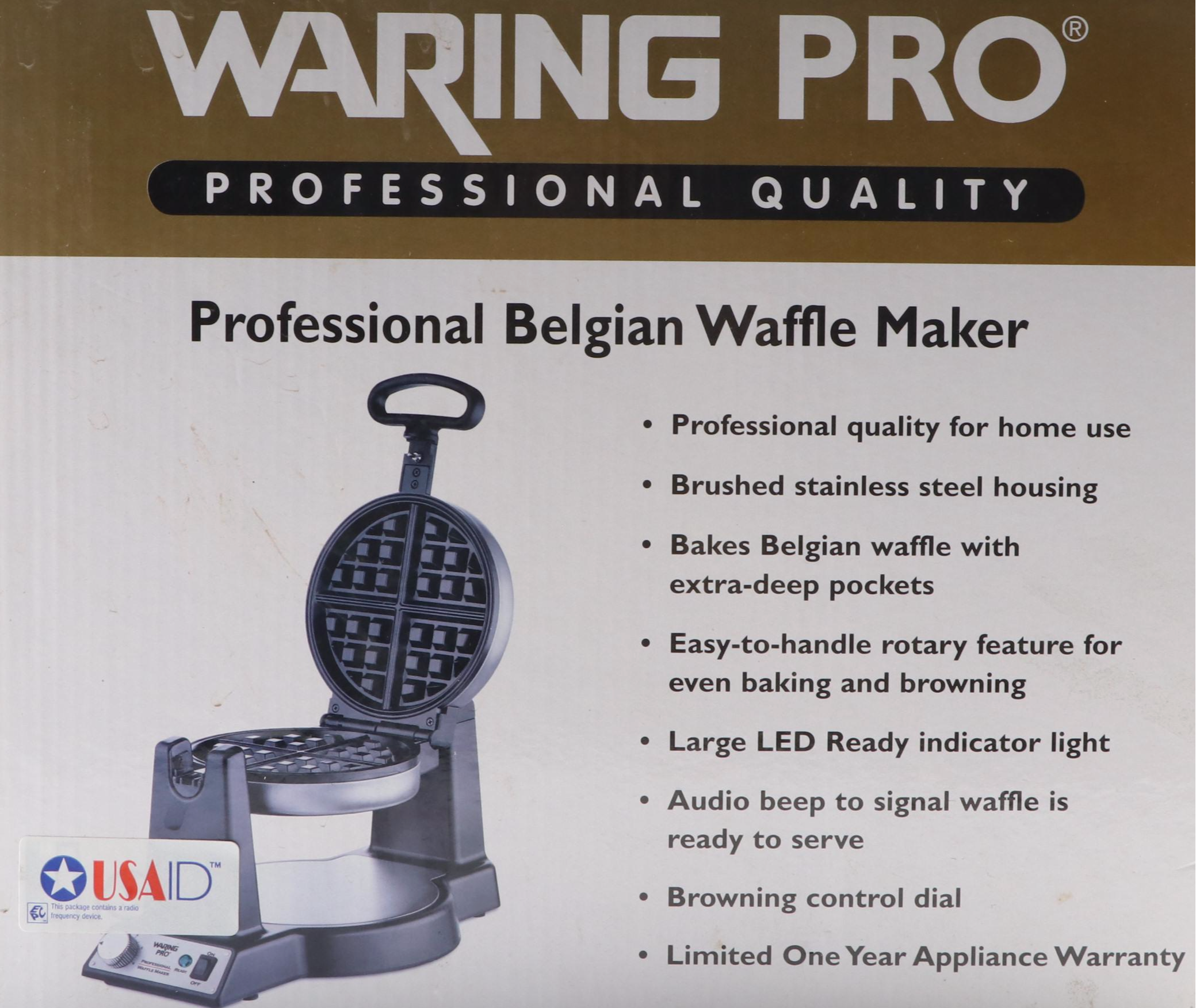 Waring Pro Professional Belgian Waffle Maker EBTH