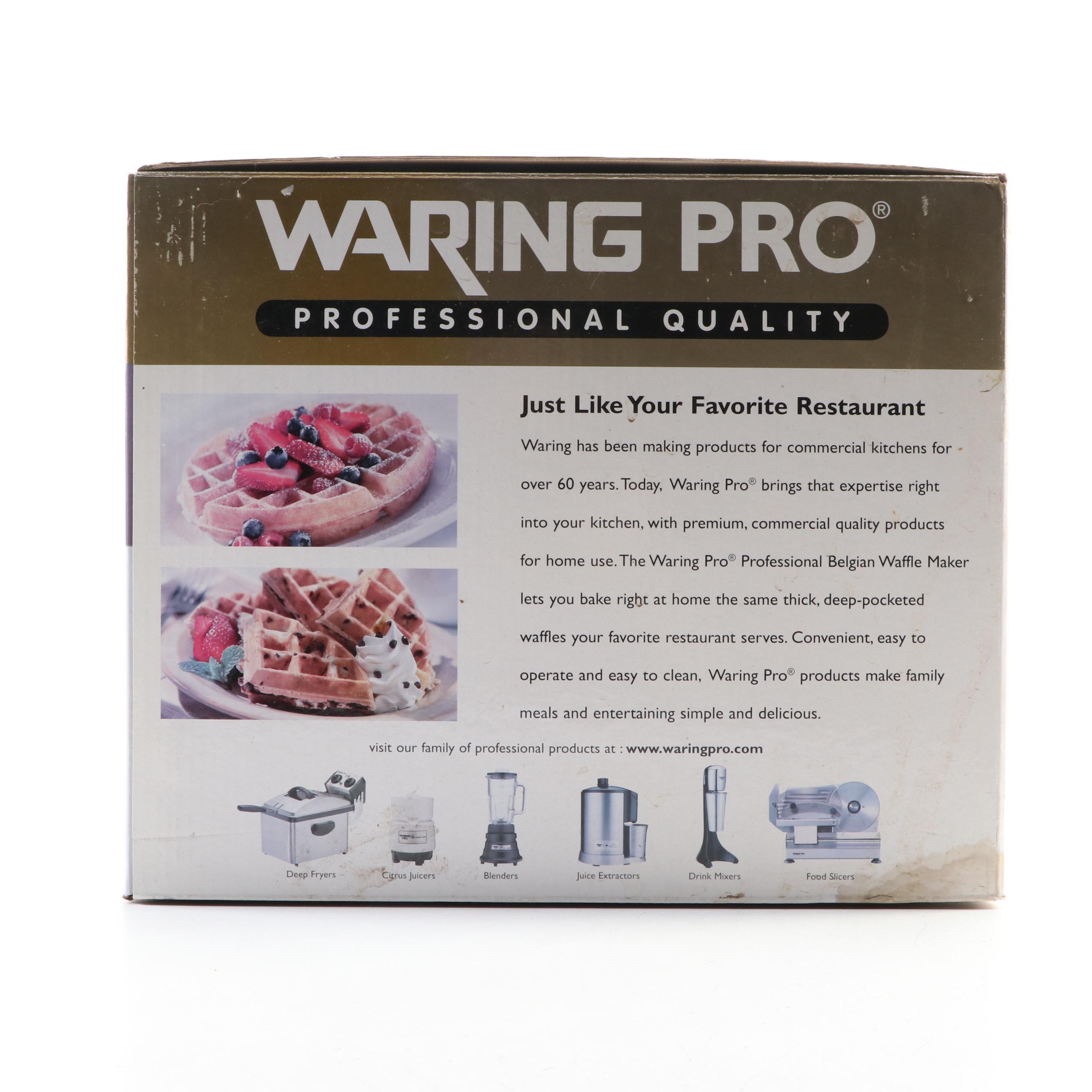 Waring Pro Professional Belgian Waffle Maker EBTH