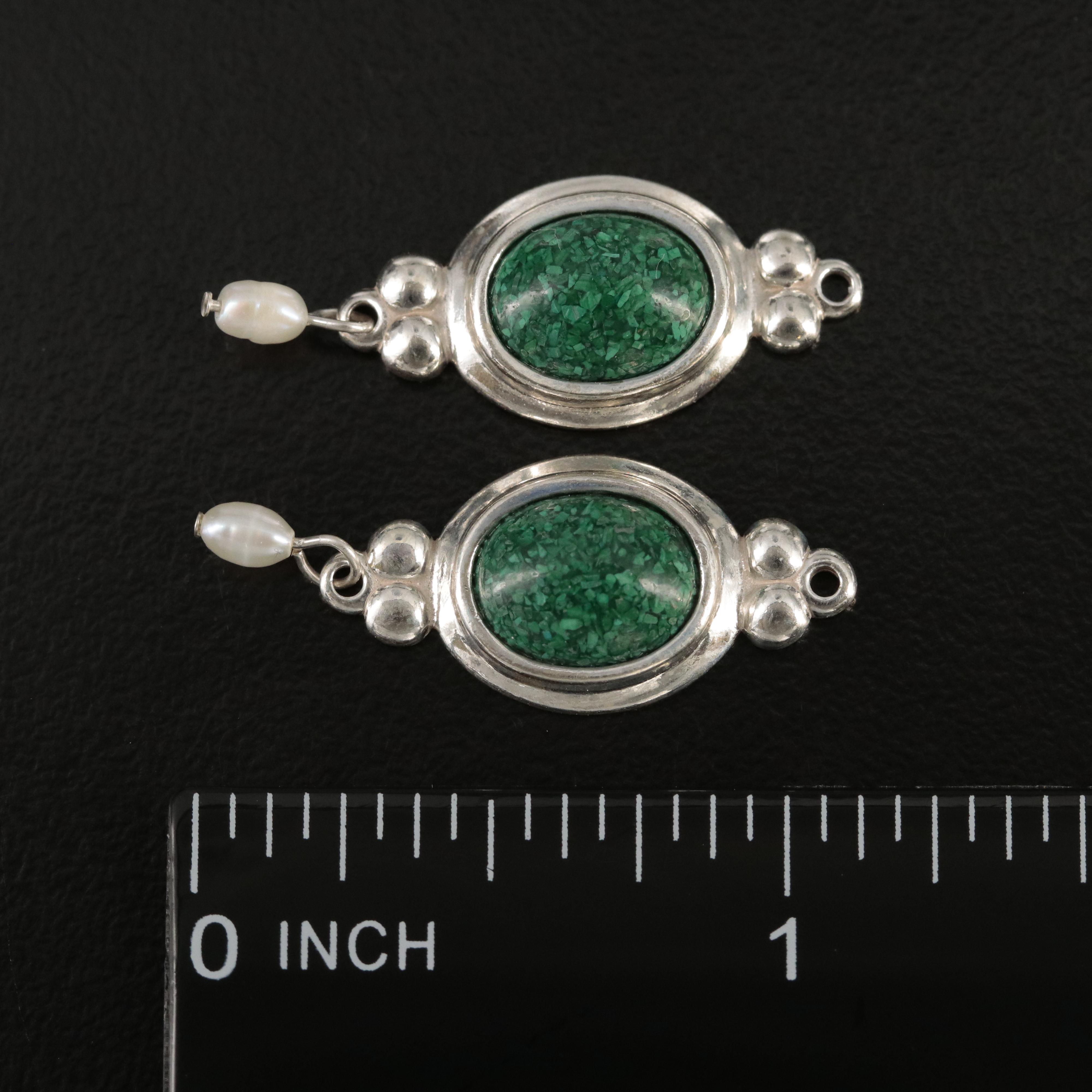 Sterling Pearl and Gemstone Earring Enhancers EBTH