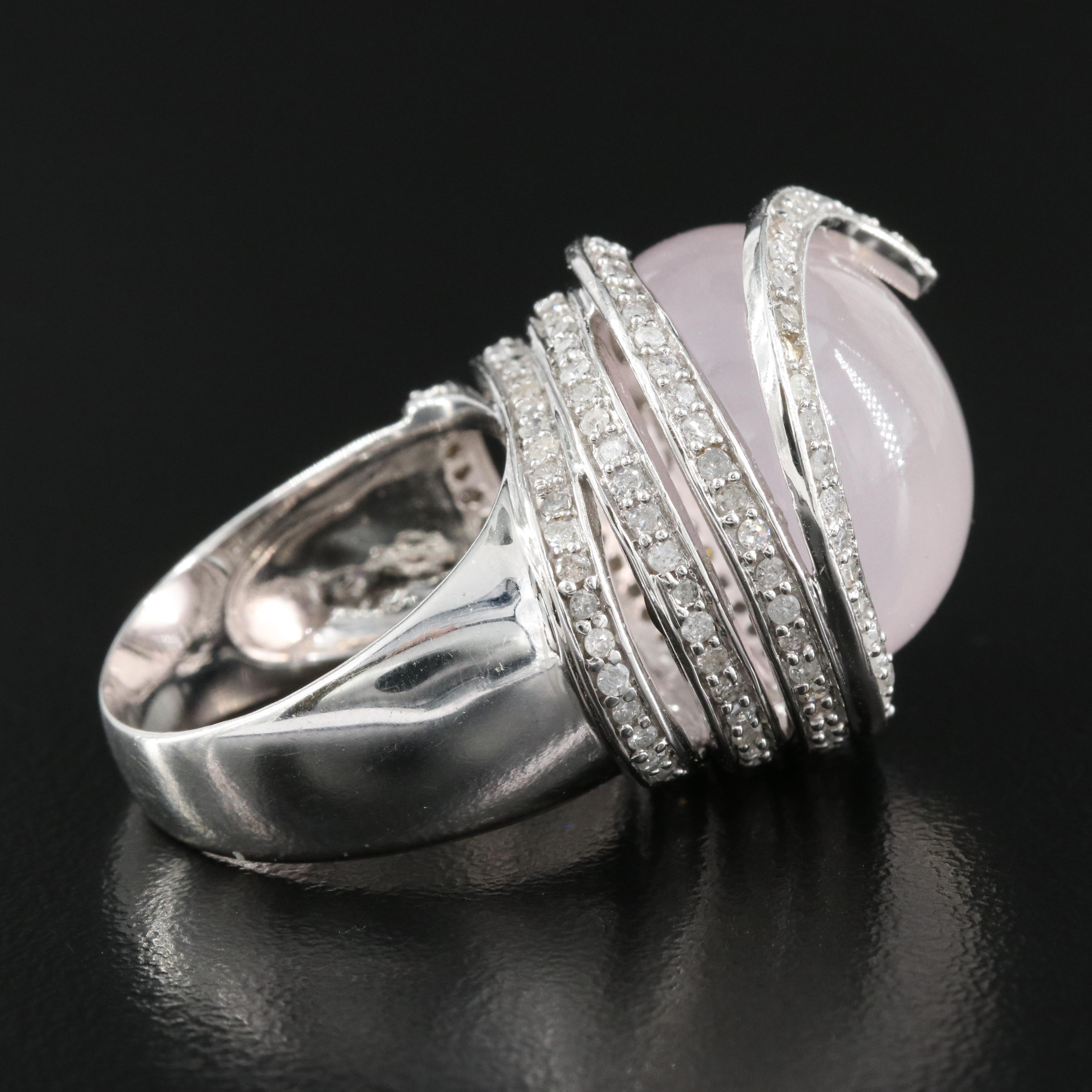 Gemstone Spiral Studs Rose Quartz main image 0