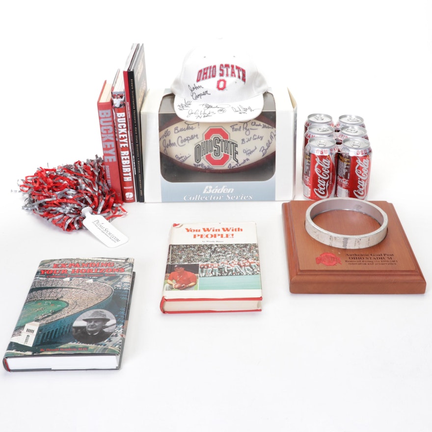 OSU Woody Hayes Signed "You Win with People" Book, Signed Hat, Football and More