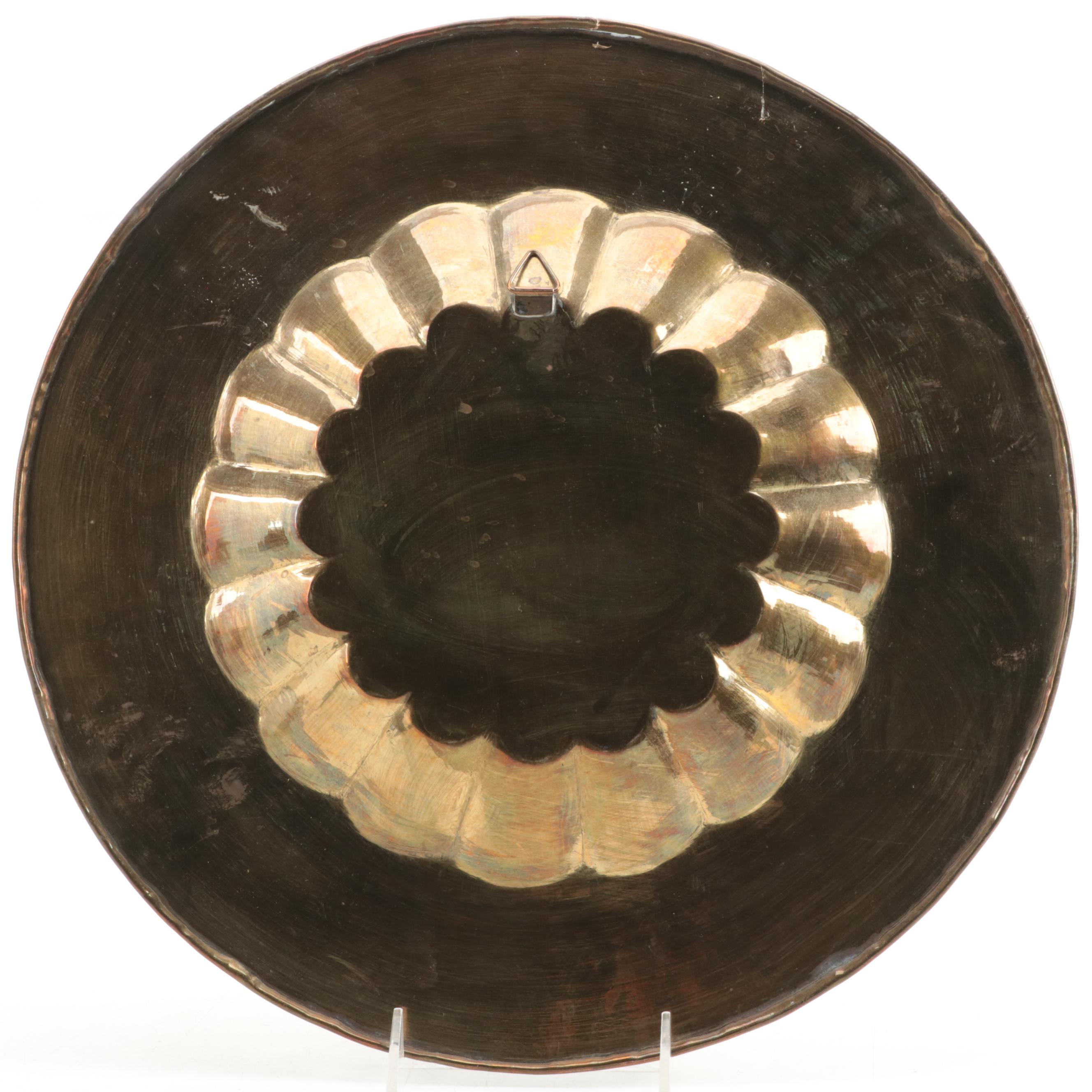 Indian HandChased and Hammered Copper and Brass Trays EBTH