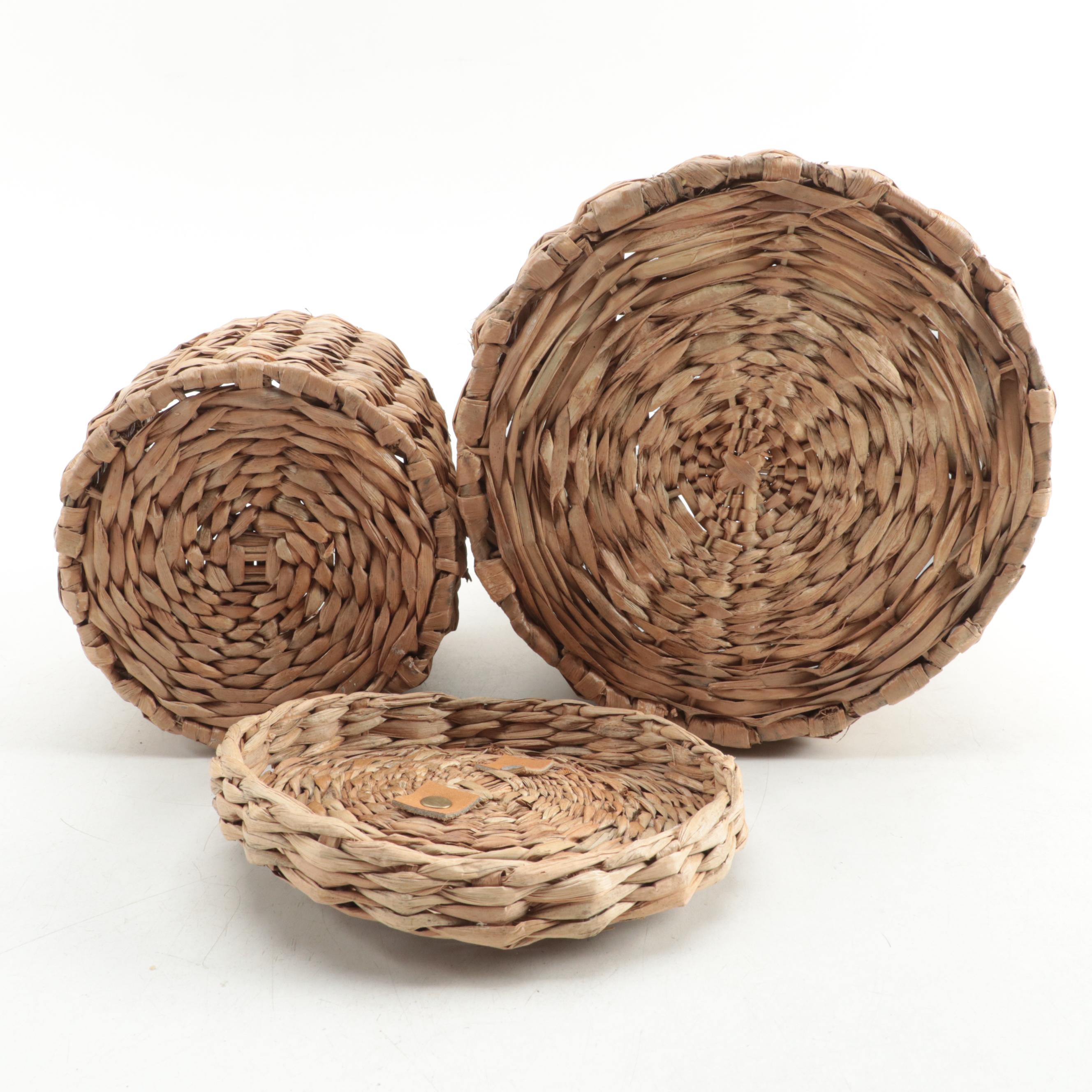 Restoration Hardware Wooden Finial, Marble Cone Seashells and Seagrass