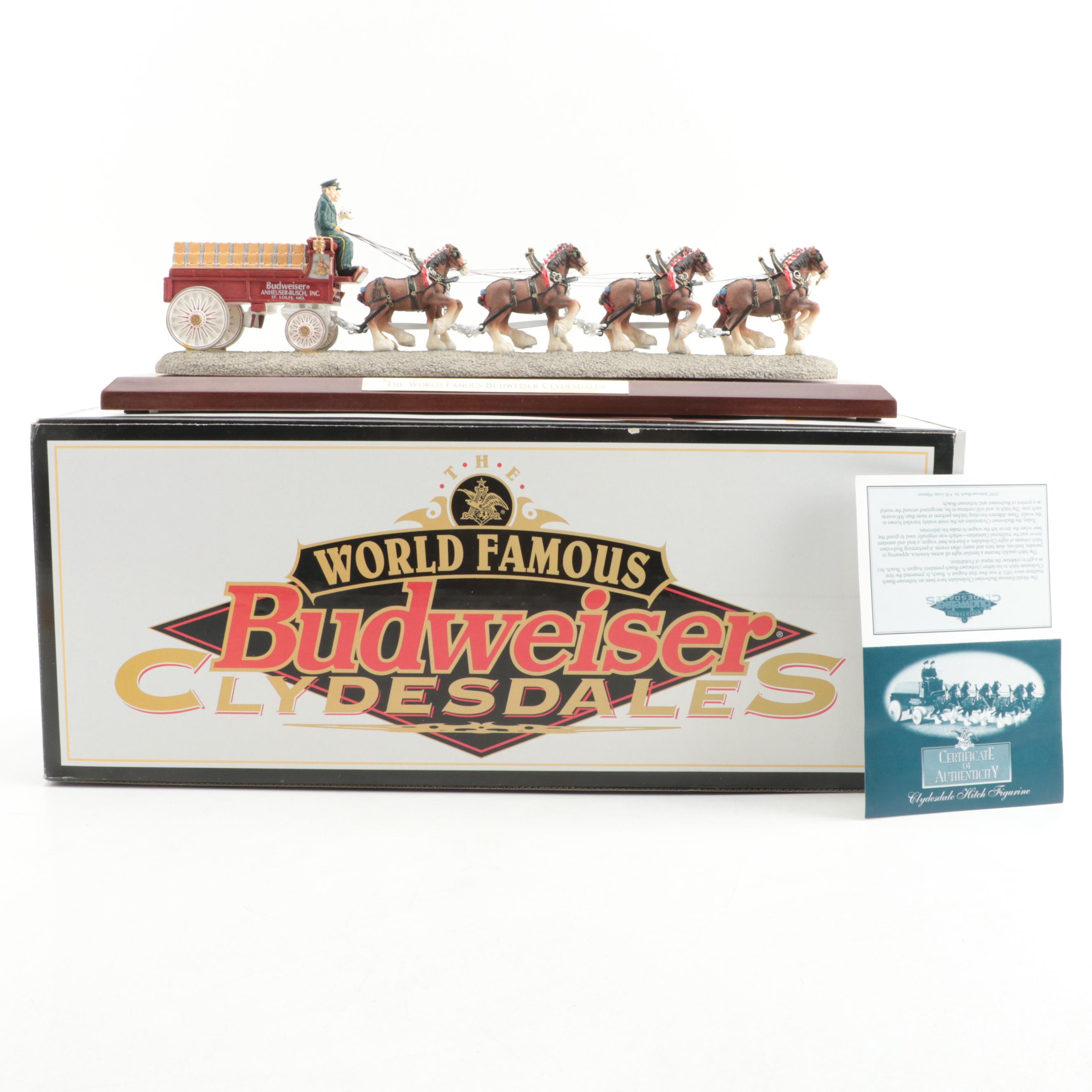 the-world-famous-budweiser-clydesdales-limited-edition-resin-figurine