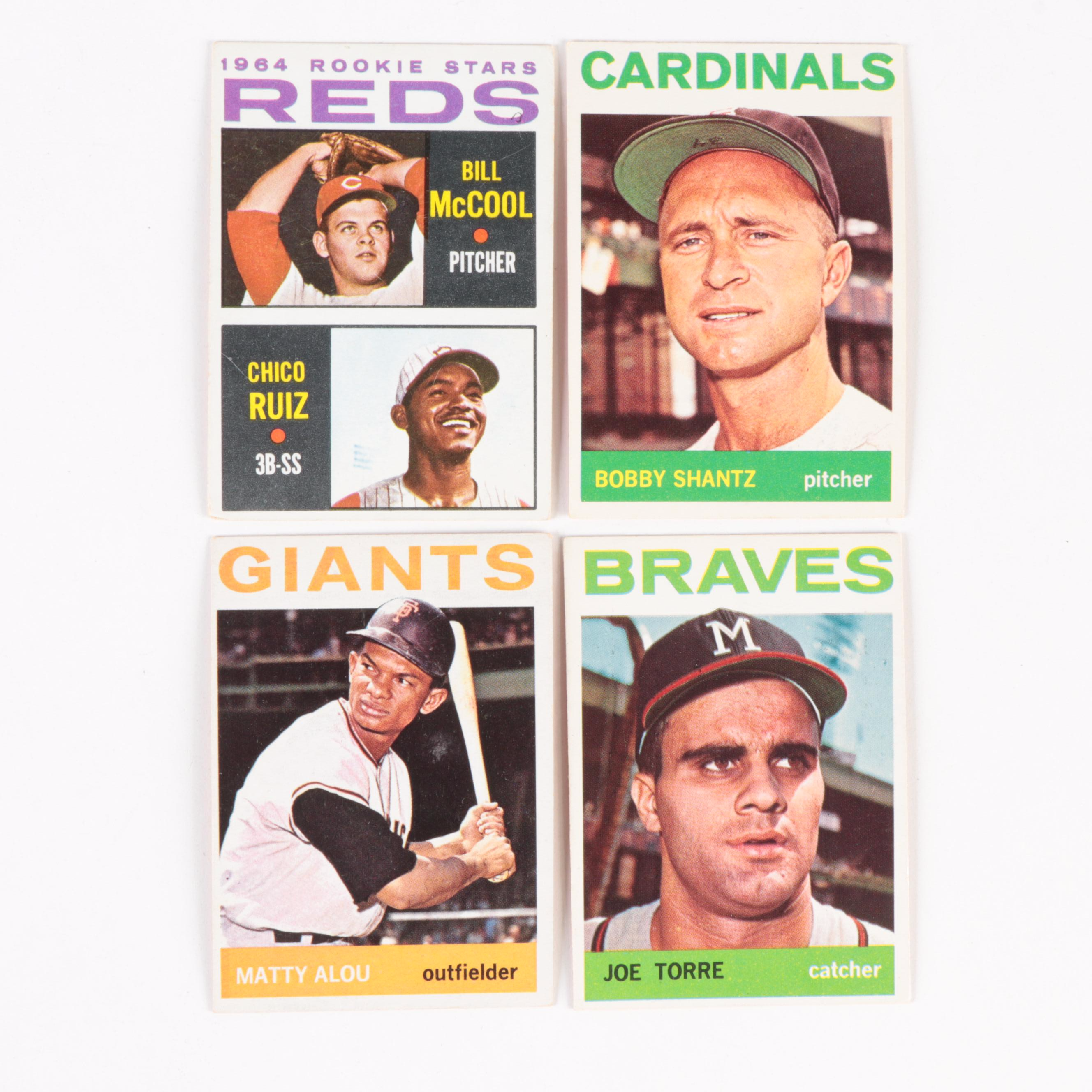 1961 Topps Baseball Cards Including Pinson, Torre, Skowron, Burgess And ...