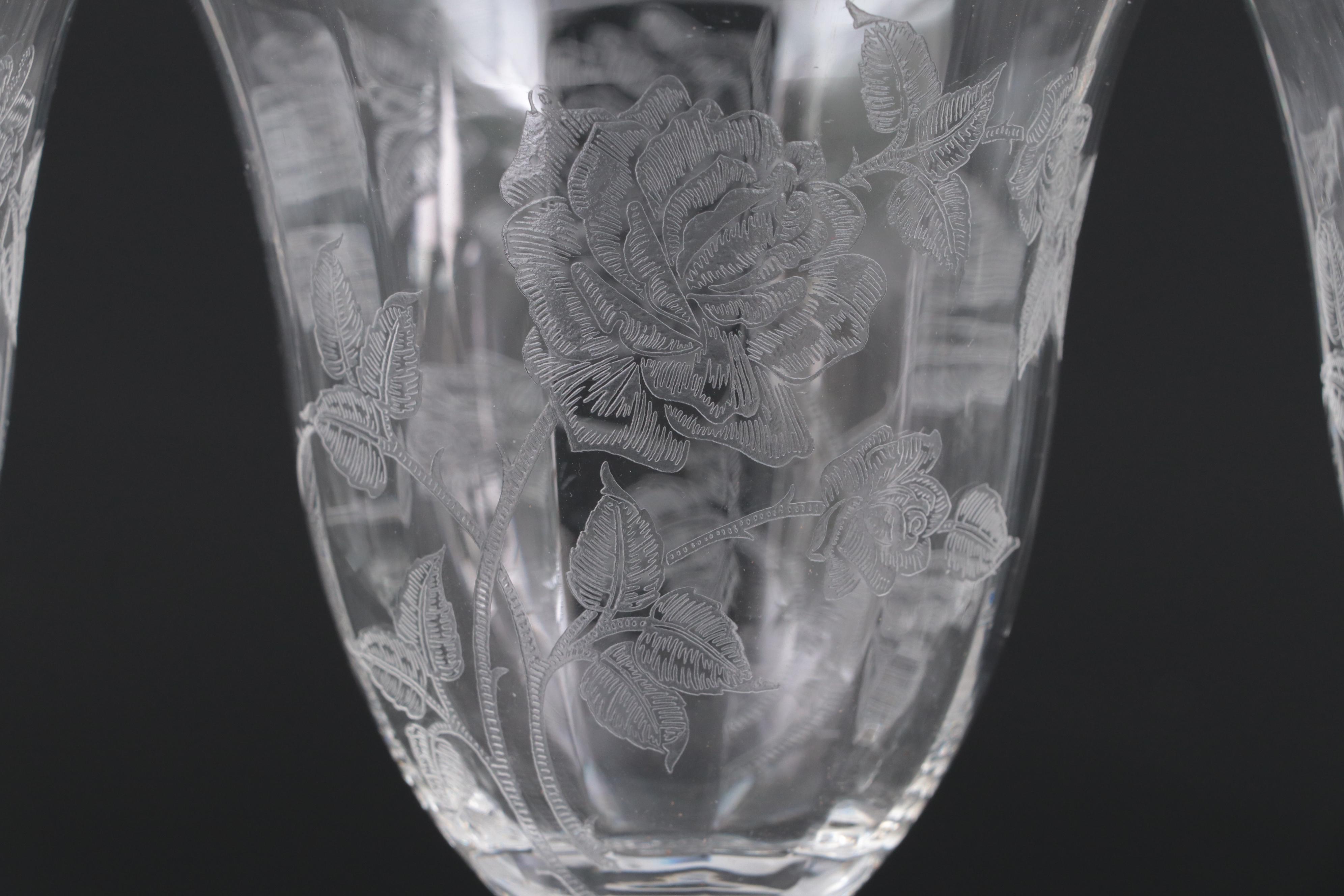 Heisey "Heisey Rose" and Other Glass Stemware, Mid20th Century EBTH