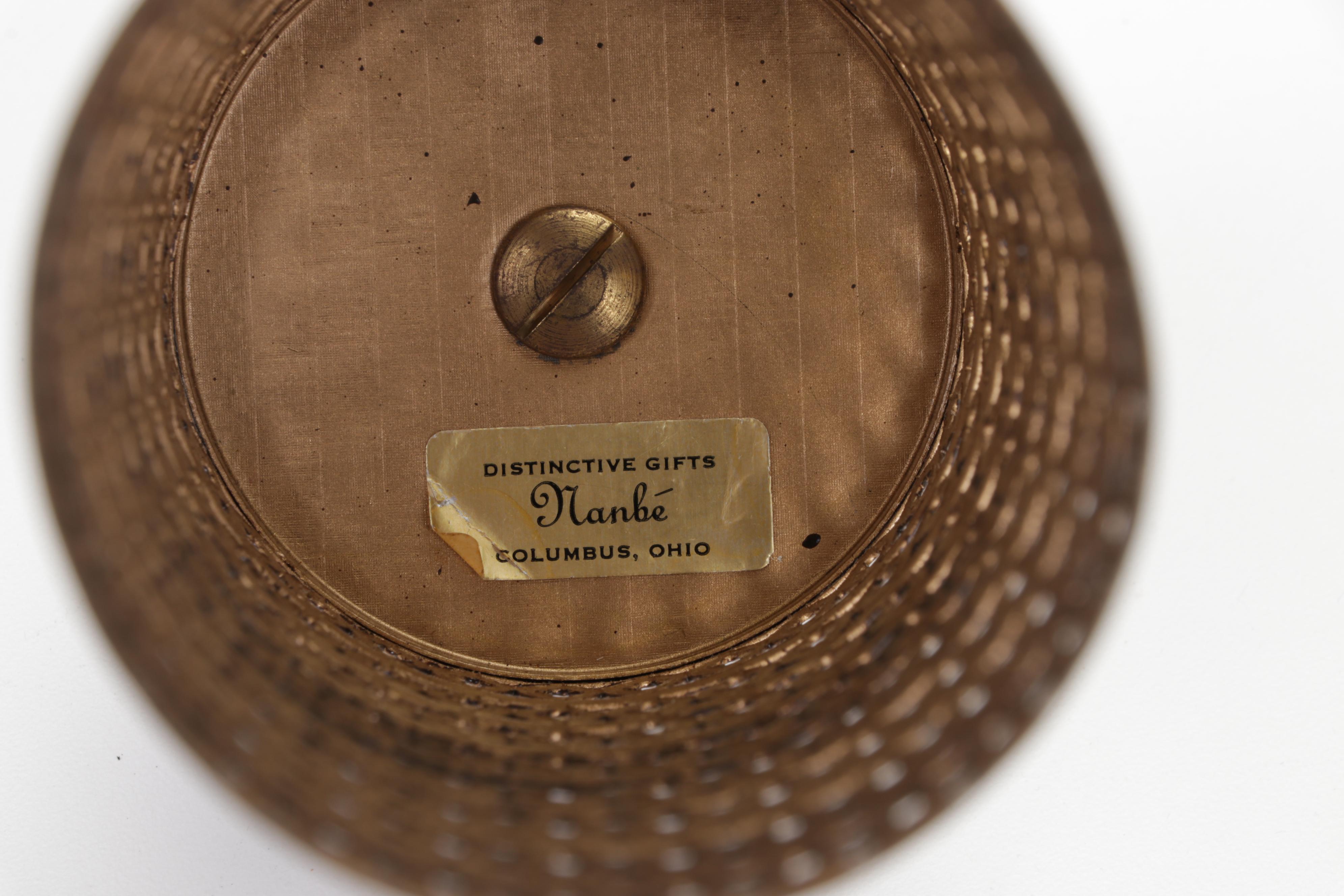 Vanity Accessories, Cast Iron Coin Bank, Walli Ortman Figurine, and