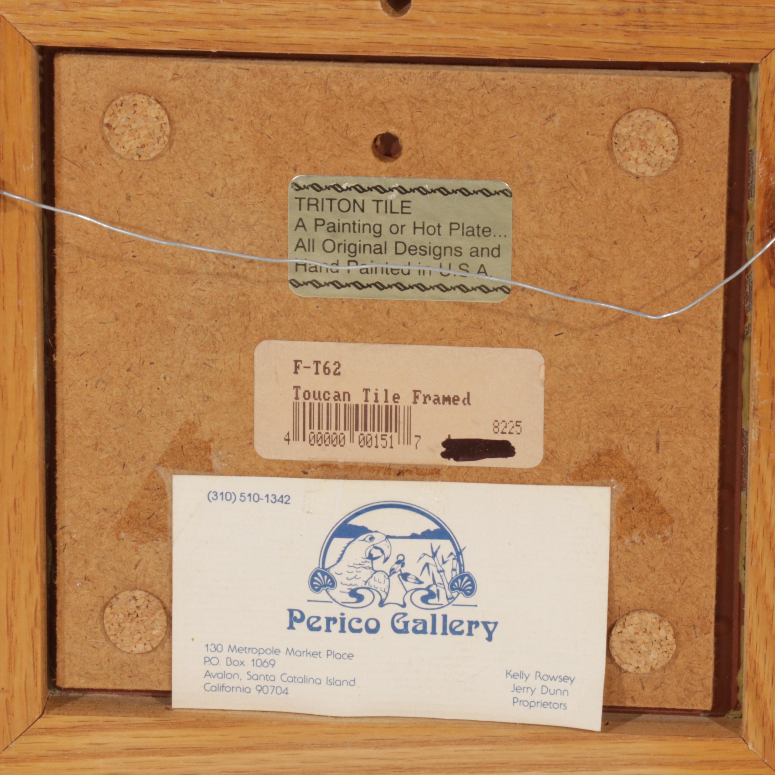 Pacific Blue Tile and Triton Tile HandPainted Ceramic Tiles of Tropical Birds EBTH