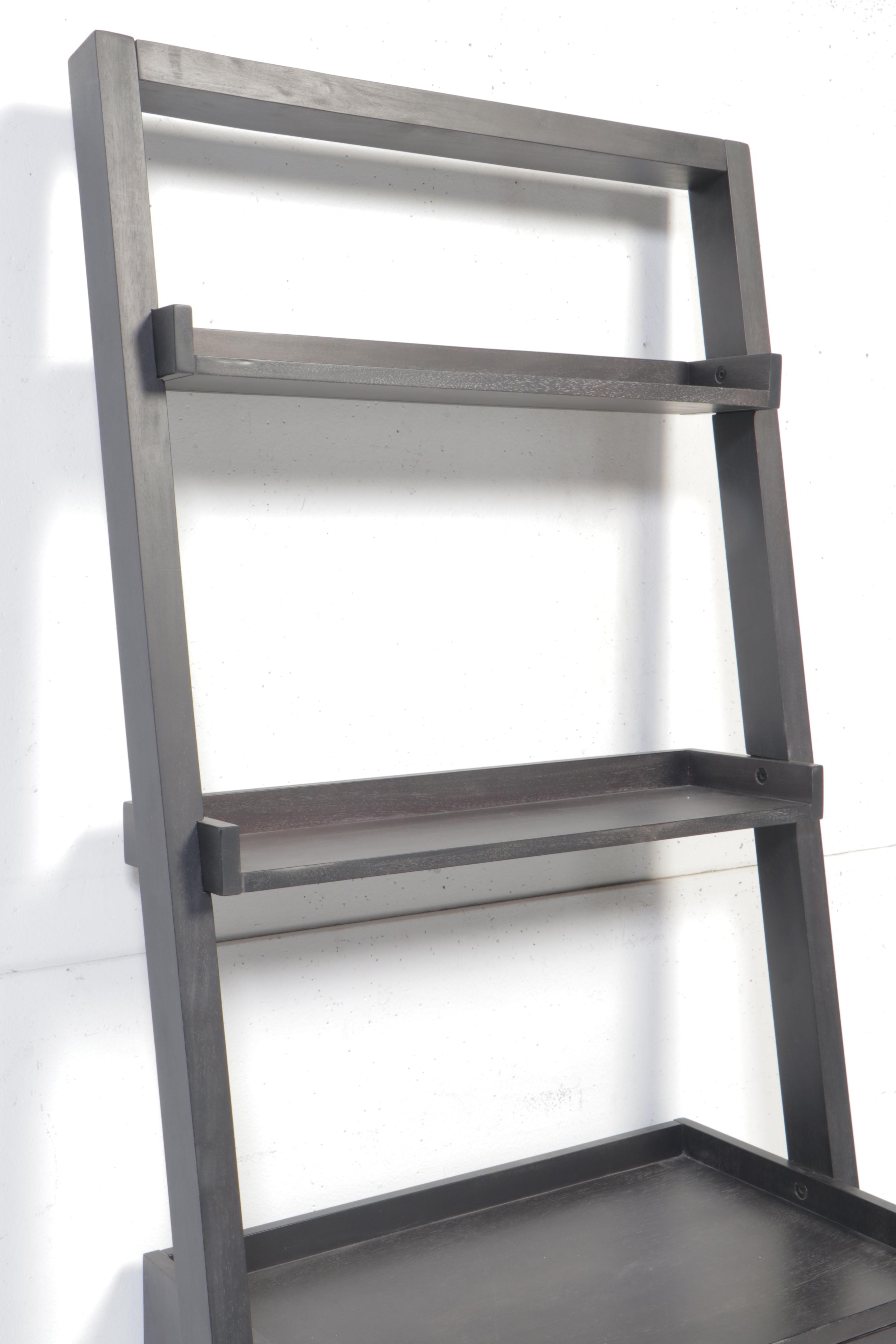 Crate & Barrel "Sloane" Leaning Wine Bar and Bookcase EBTH