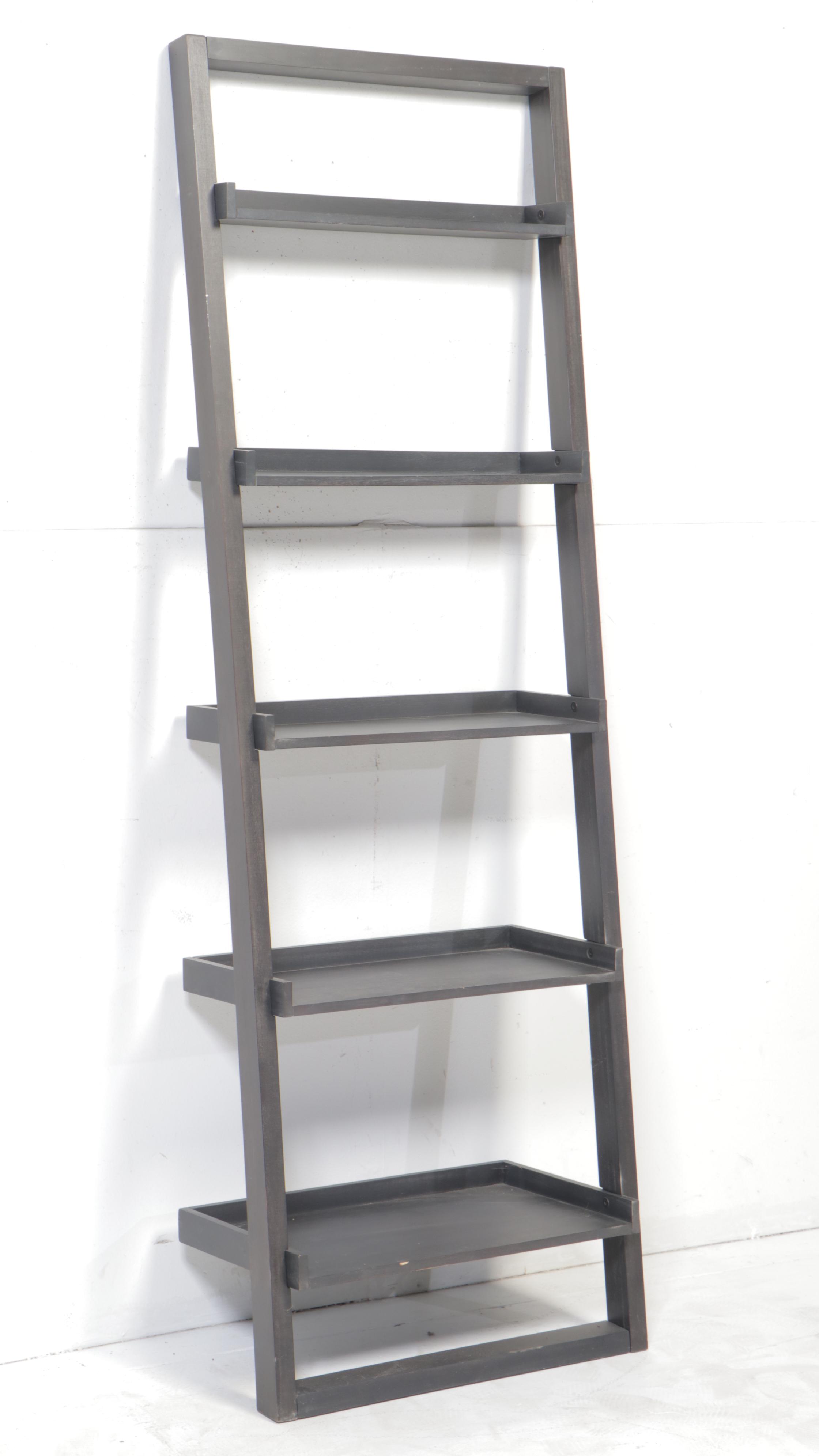 Crate & Barrel "Sloane" Leaning Wine Bar and Bookcase EBTH