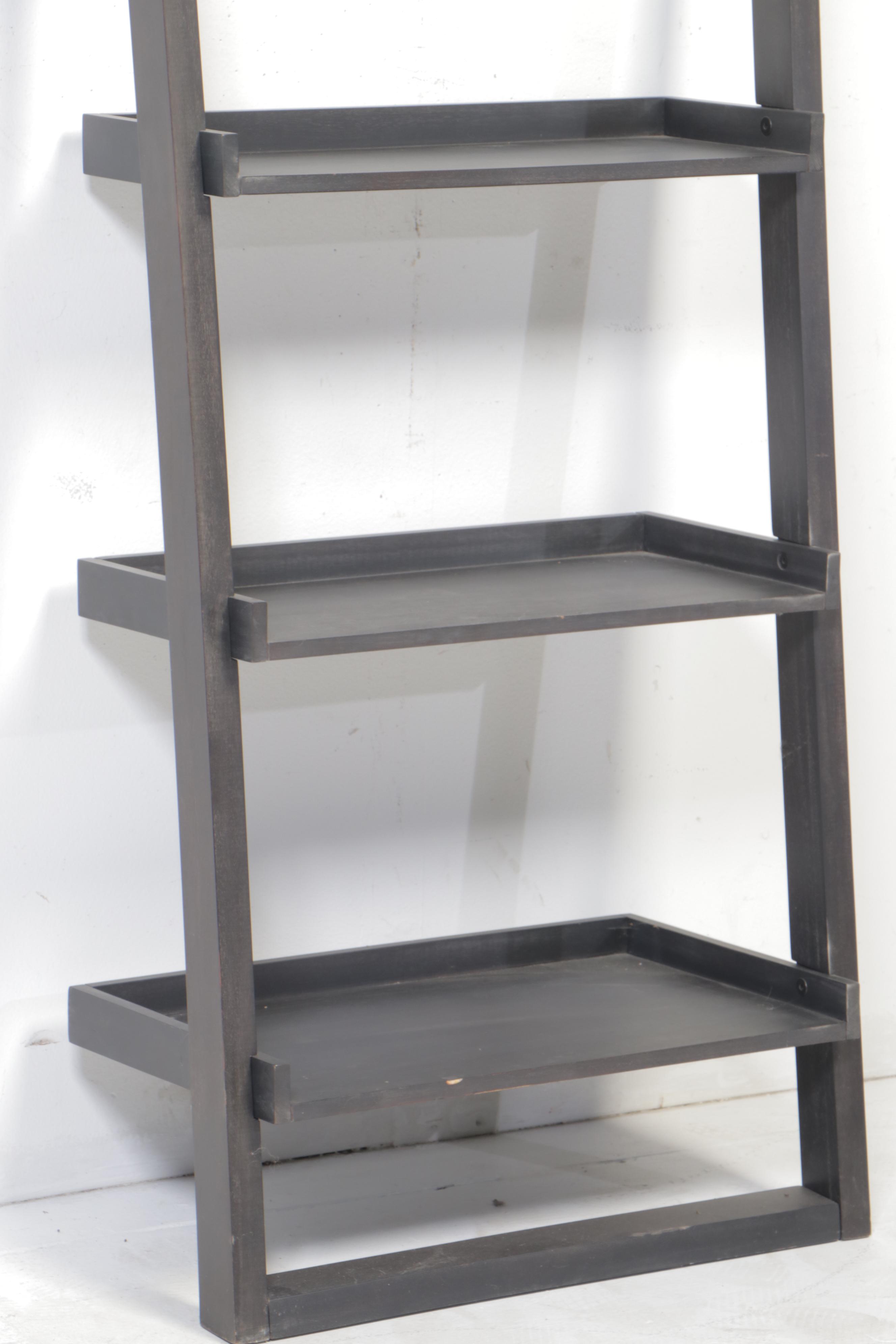 Crate & Barrel "Sloane" Leaning Wine Bar and Bookcase EBTH