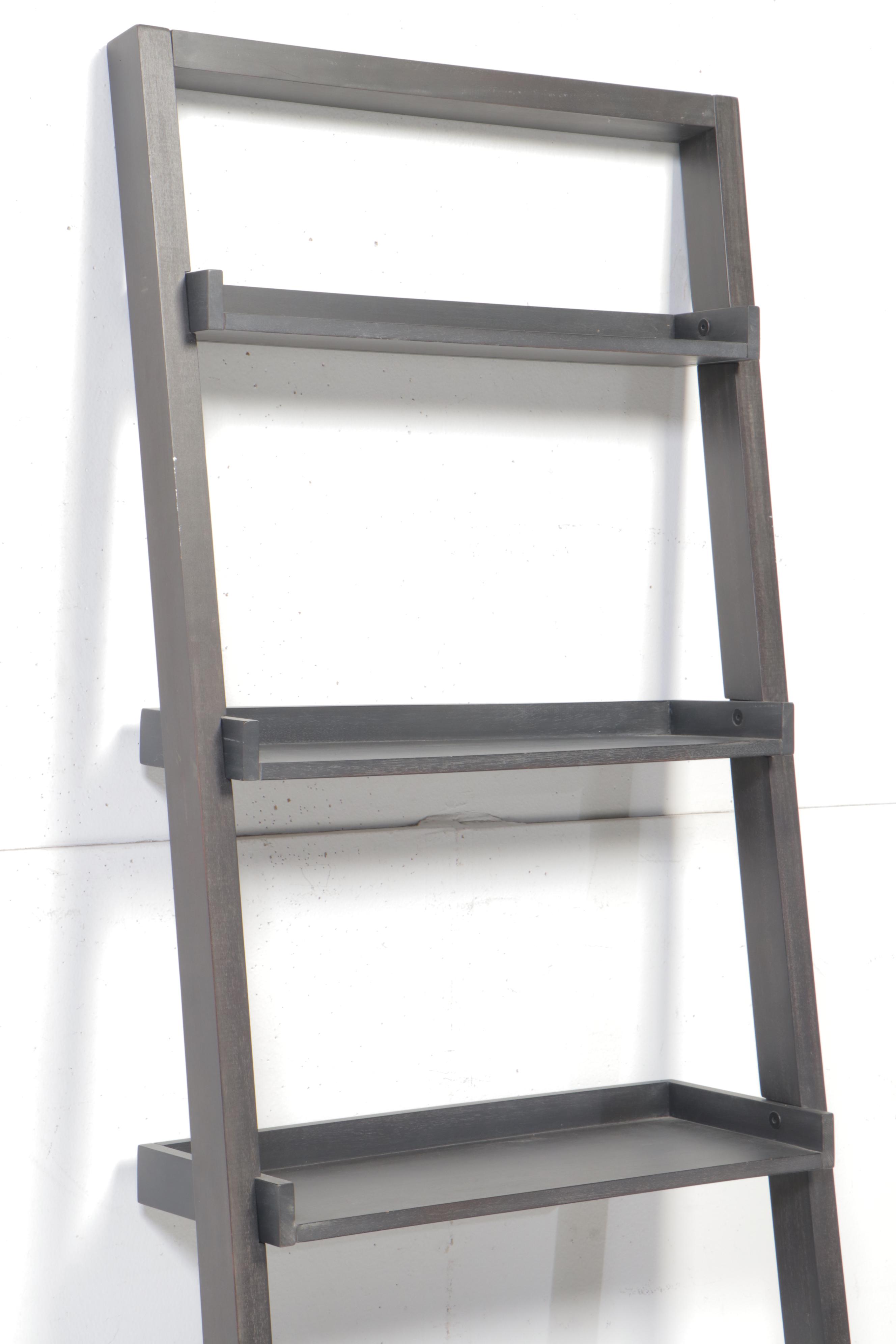 Crate & Barrel "Sloane" Leaning Wine Bar and Bookcase EBTH