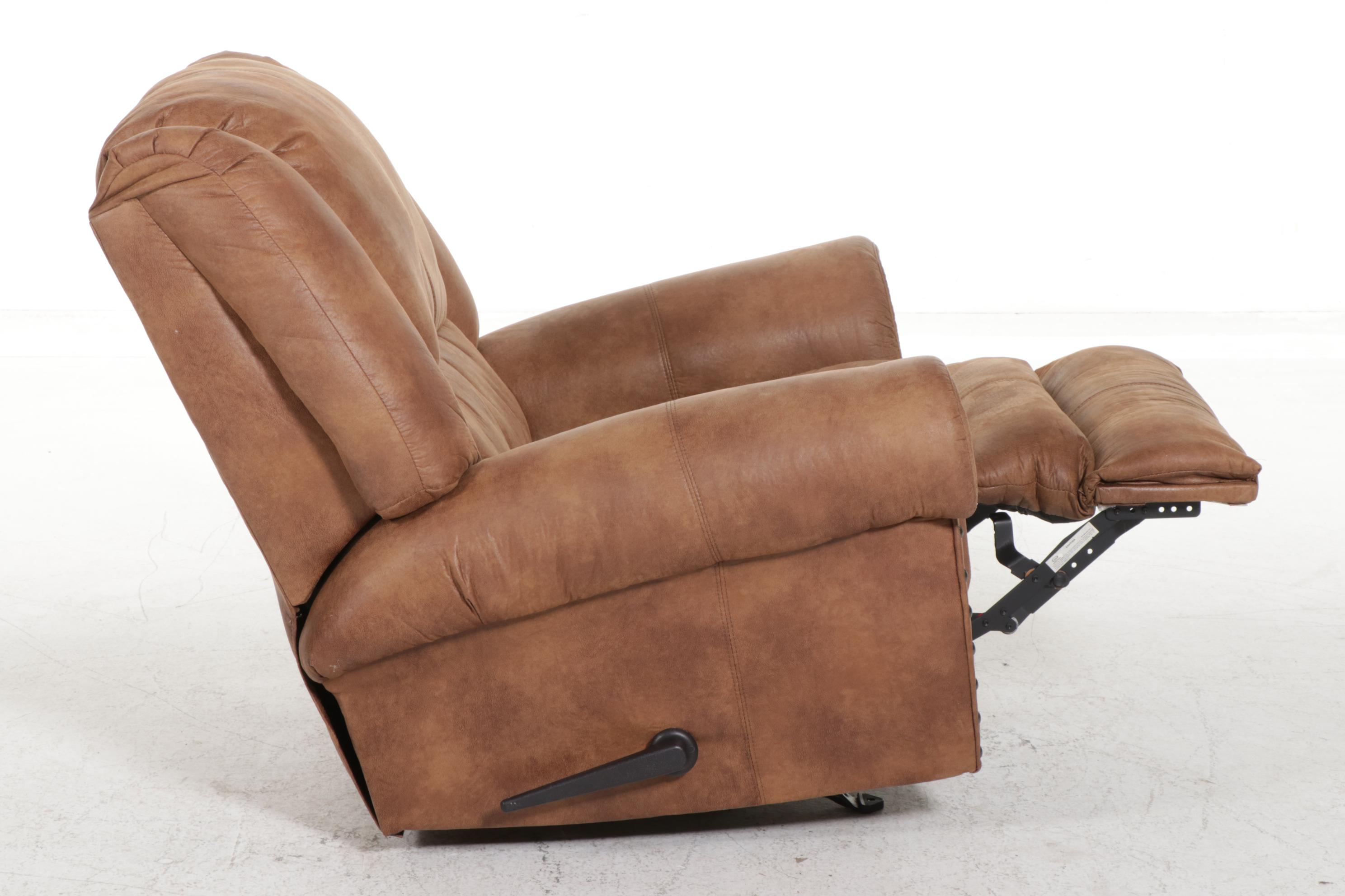 Washington Furniture Sales BrassTacked and Faux Leather Rocking Manual