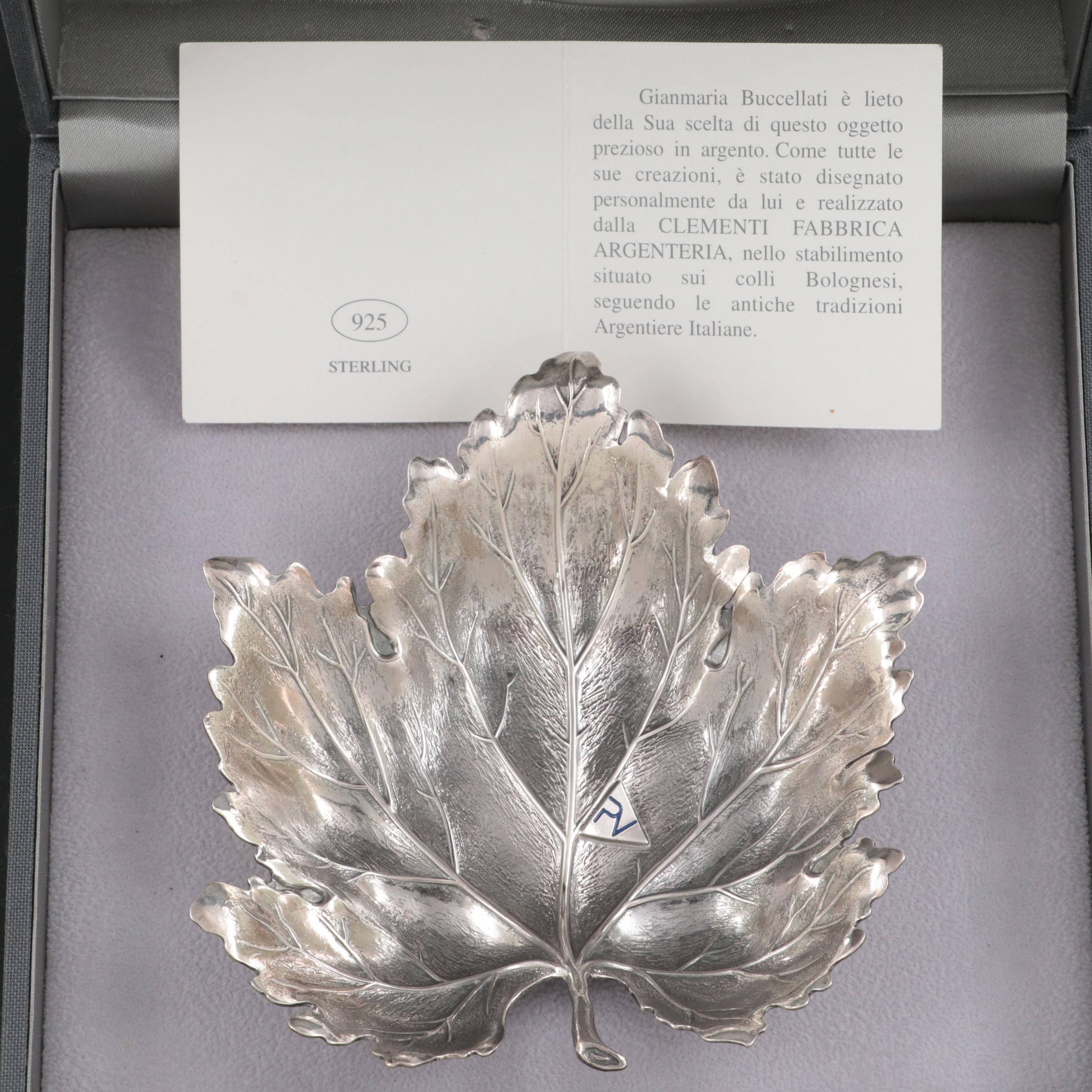 Buccellati Sterling Silver Vine Leaf Form Dish | EBTH