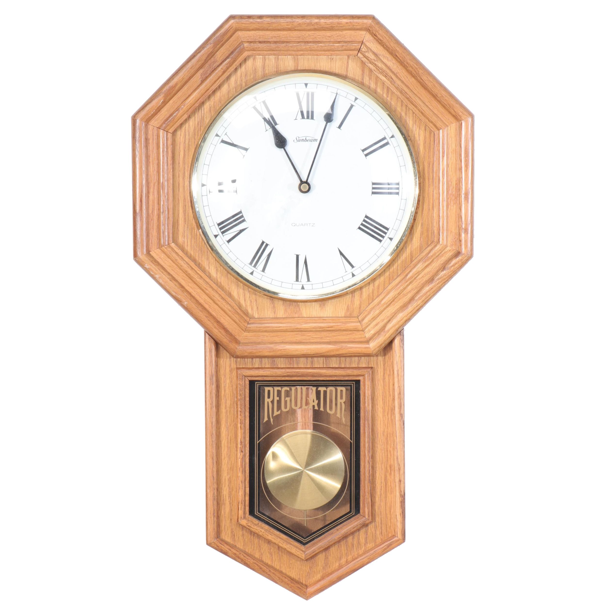 Sunbeam Regulator Quartz Wall Clock EBTH