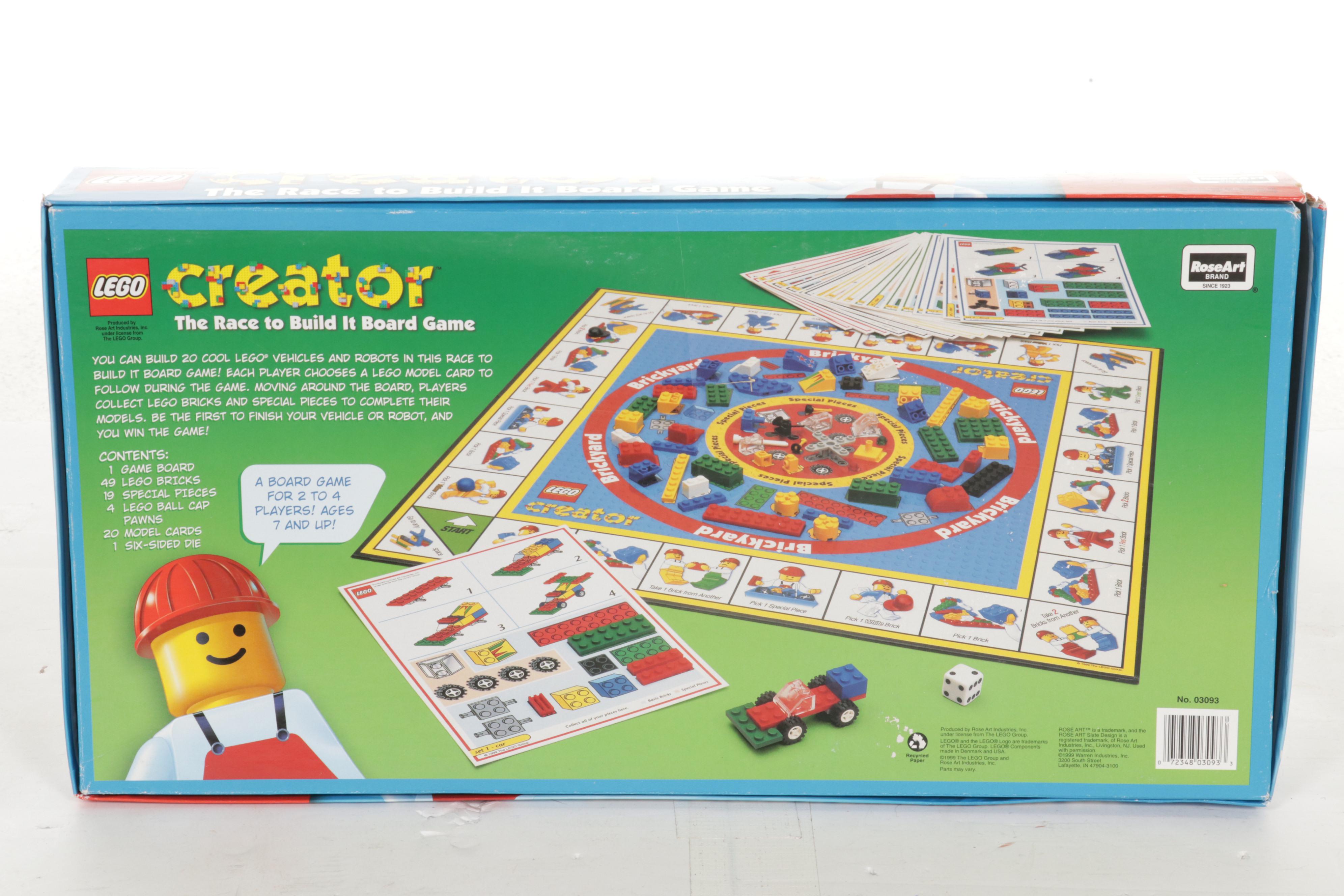 Lego Creator Board Game With Nerf Gun, Construction Toys and Board