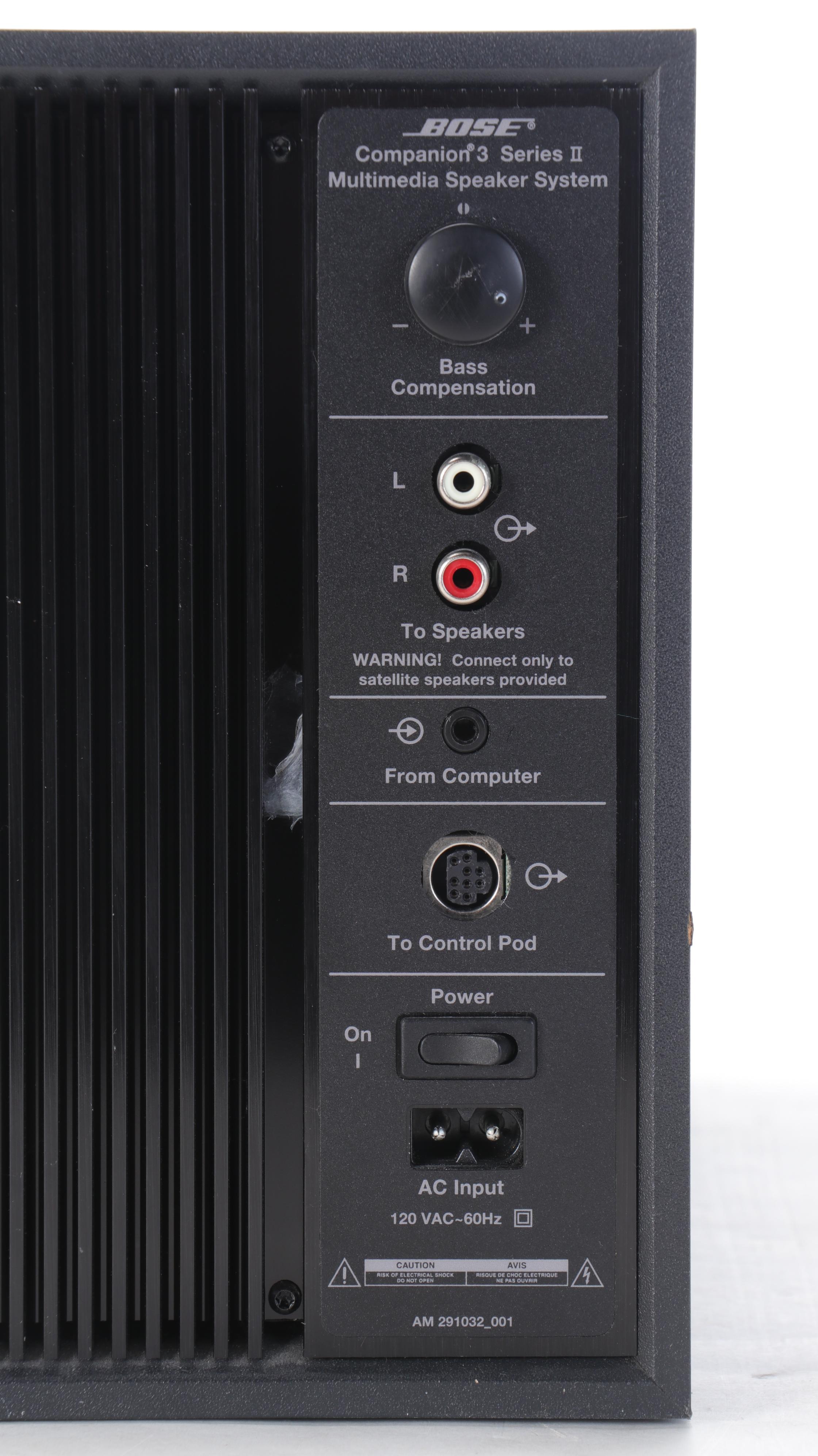 Bose Companion 3 Series Ii Sound System Bose Companion 3 Series II Multimedia Speaker System With Bookshelf