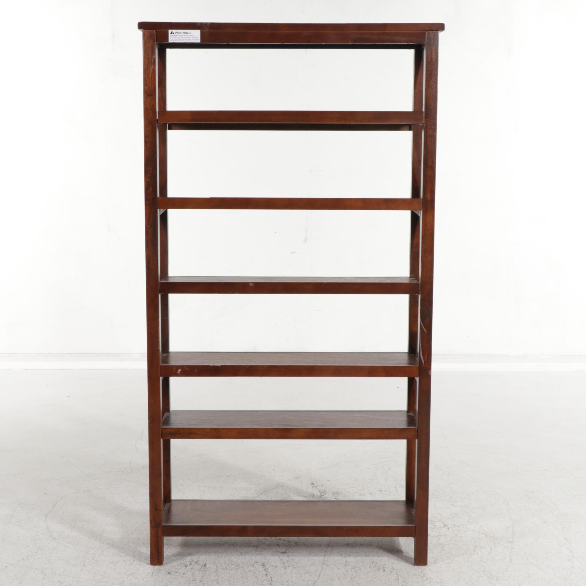 Contemporary Engineered Wood Étagère Bookcase EBTH
