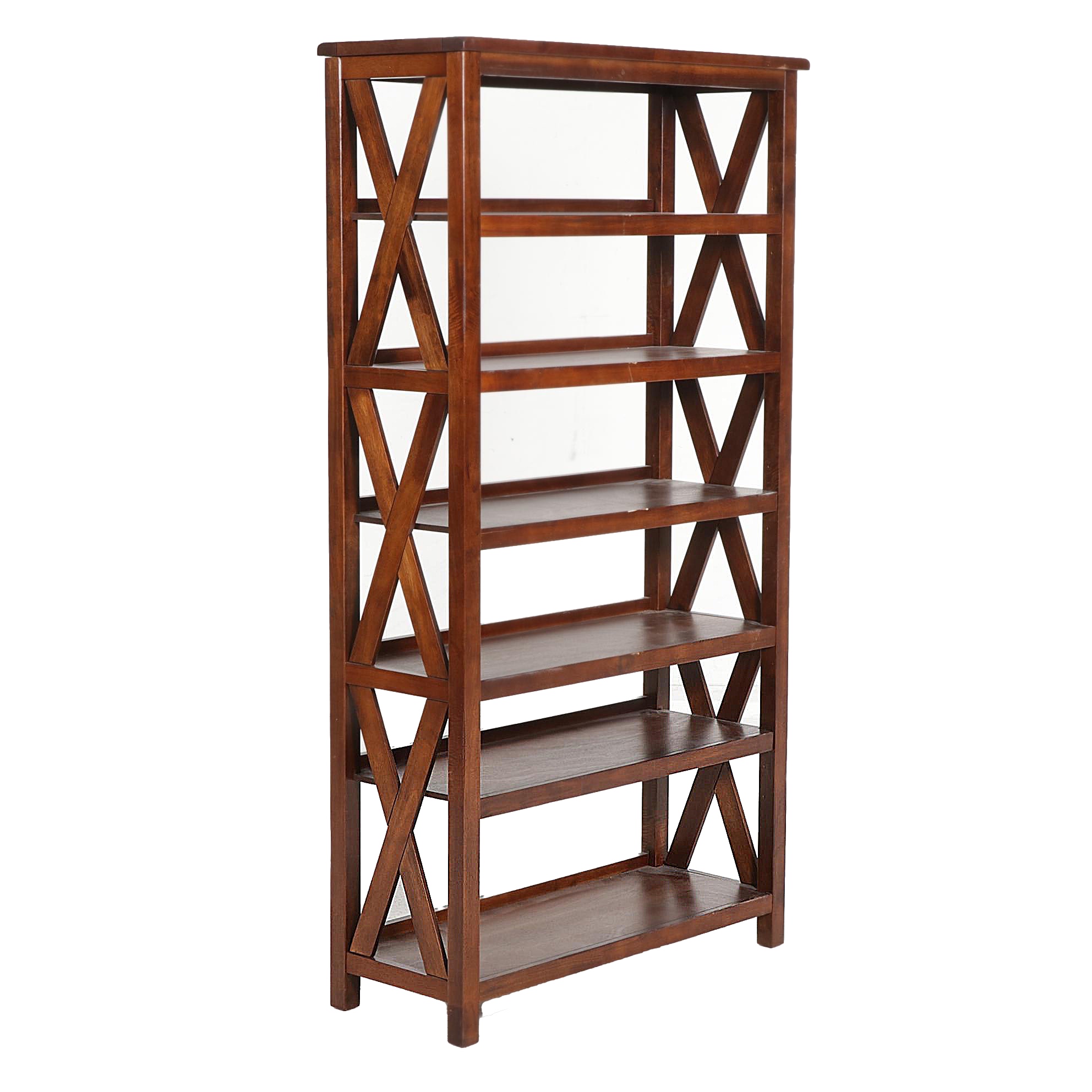 Contemporary Engineered Wood Étagère Bookcase EBTH