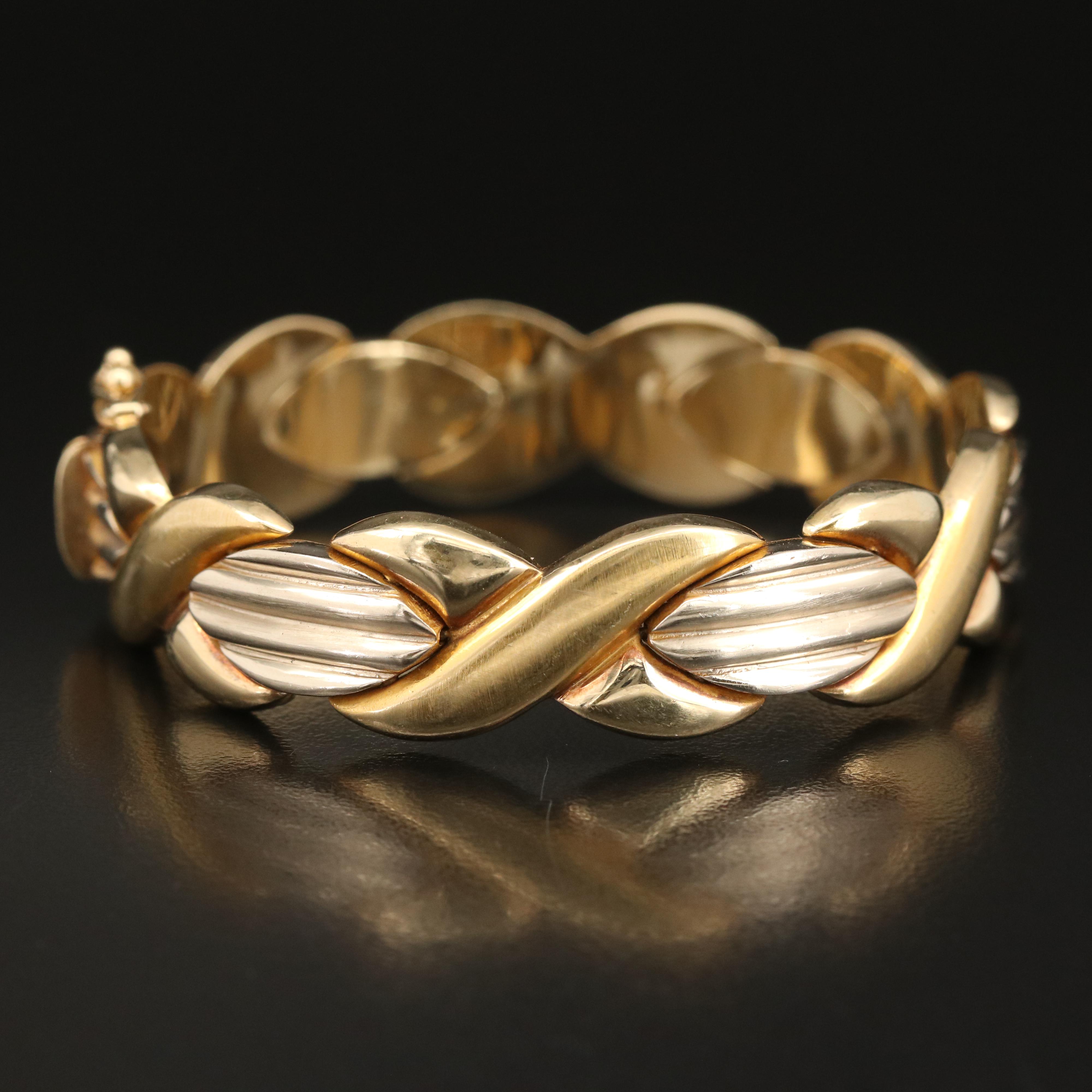 14K "X" Link Bracelet EBTH