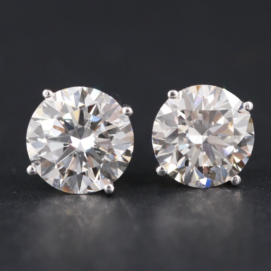 14K 3.95 CTW Lab Grown Diamond Stud Earrings