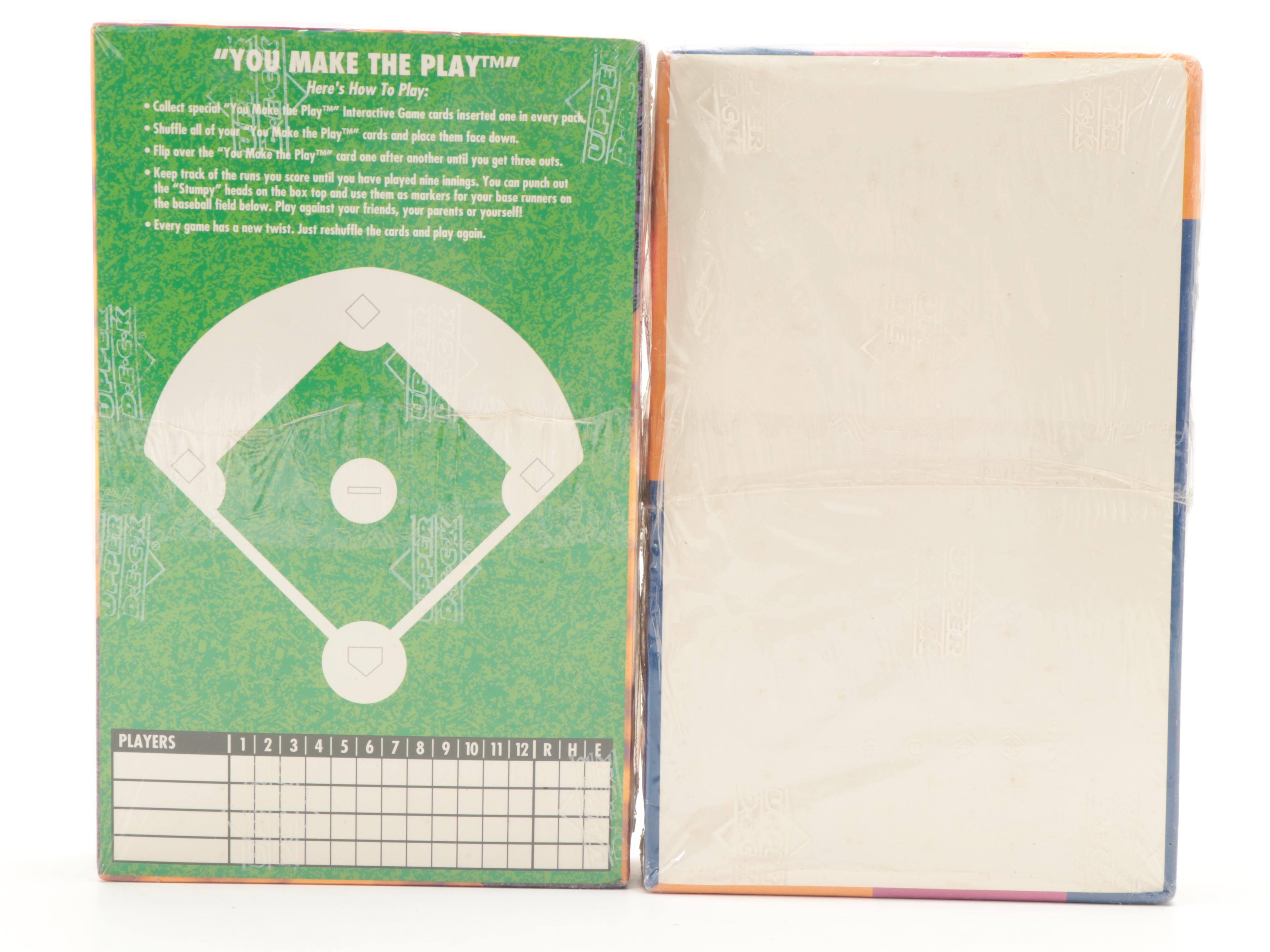 Upper Deck, Pinnacle Sealed Baseball Card Boxes, 1990s EBTH