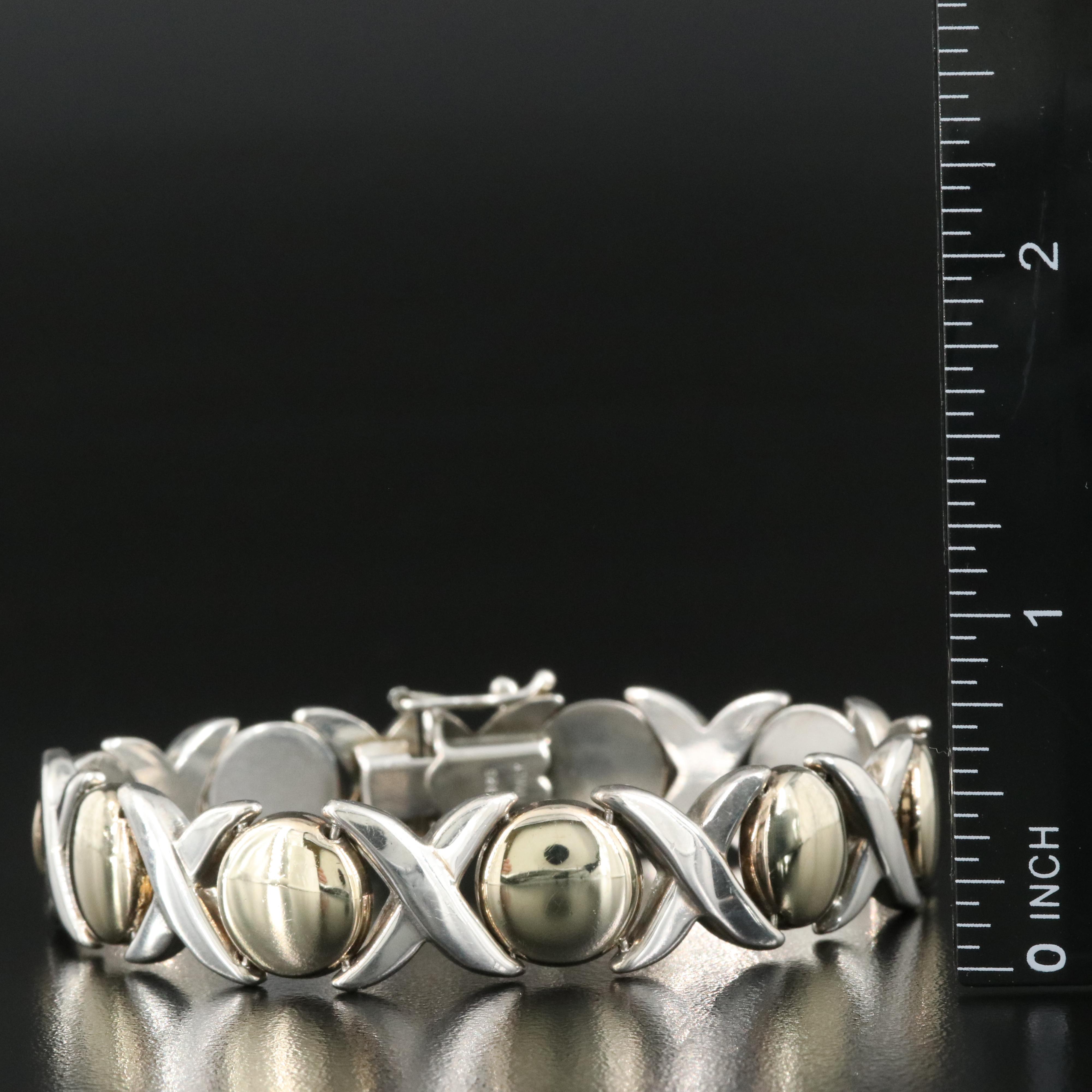 Italian Sterling "X and O" Bracelet EBTH