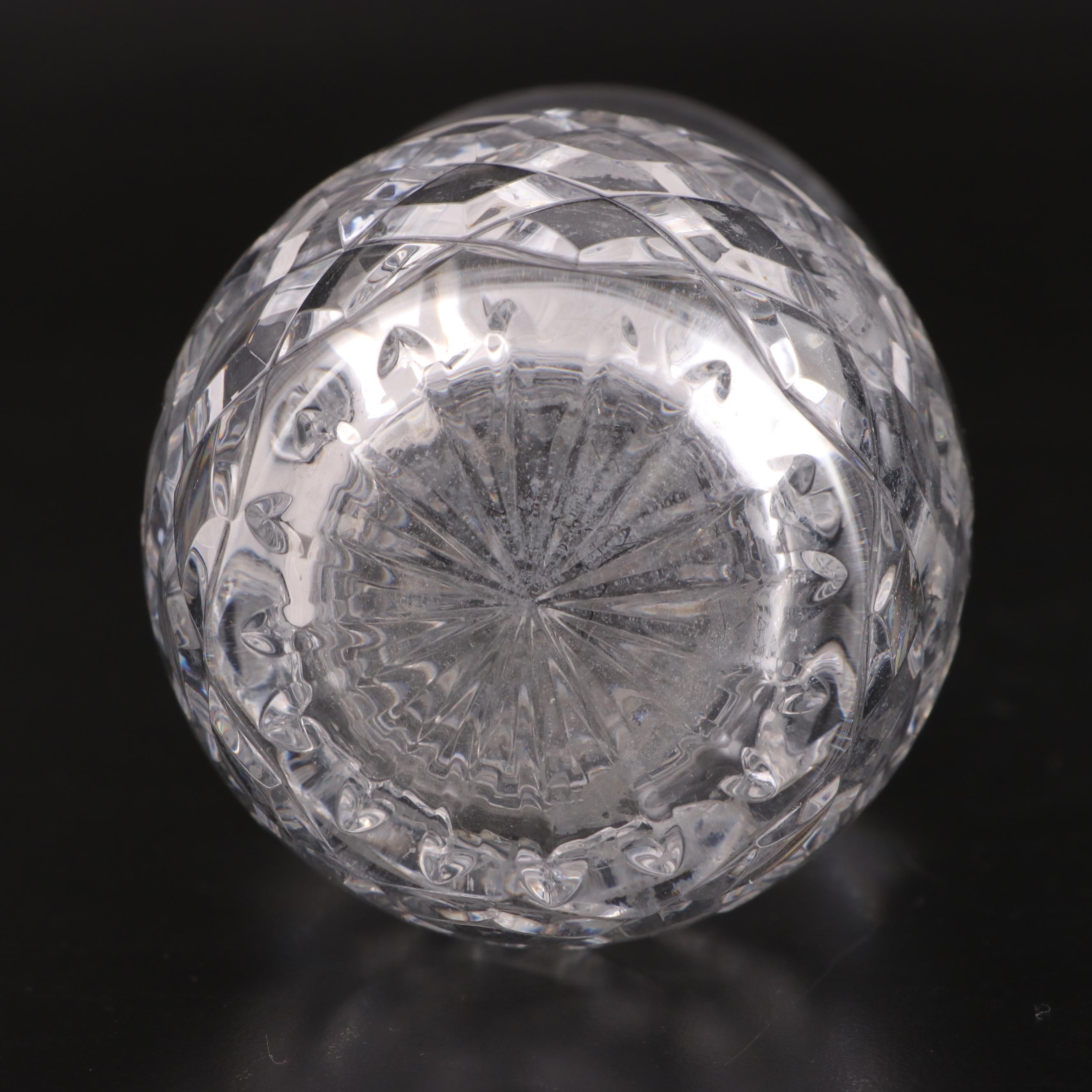 Waterford Crystal "Lismore" Creamer and Open Sugar with Bud Vase EBTH