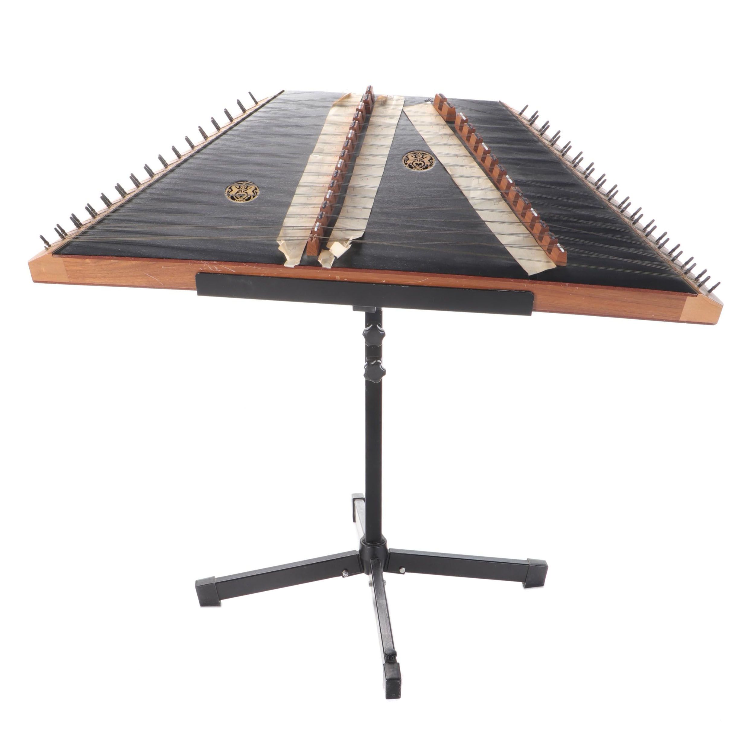 Hammer Dulcimer With Stand and Case EBTH