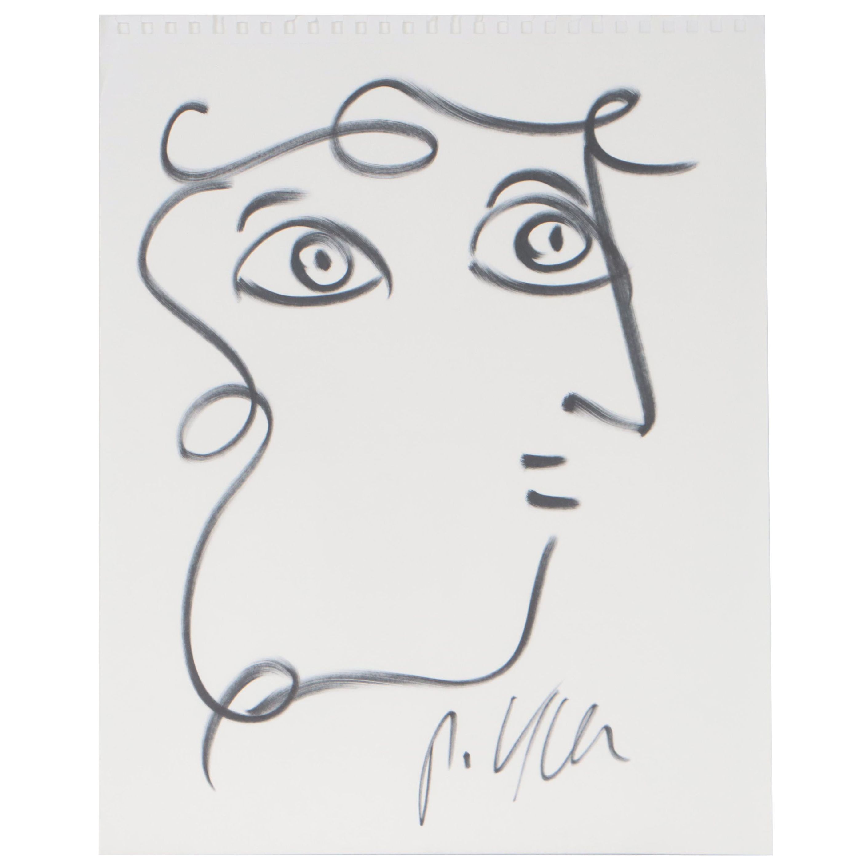 Peter Keil Ink Portrait | EBTH