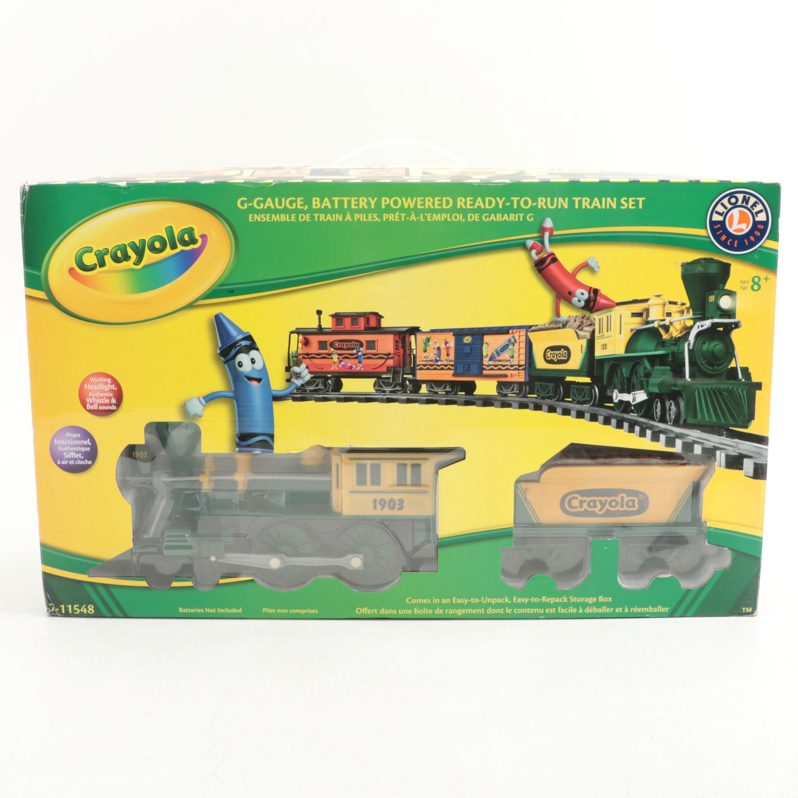 Lionel Crayola G Gauge Battery Powered Train Set EBTH