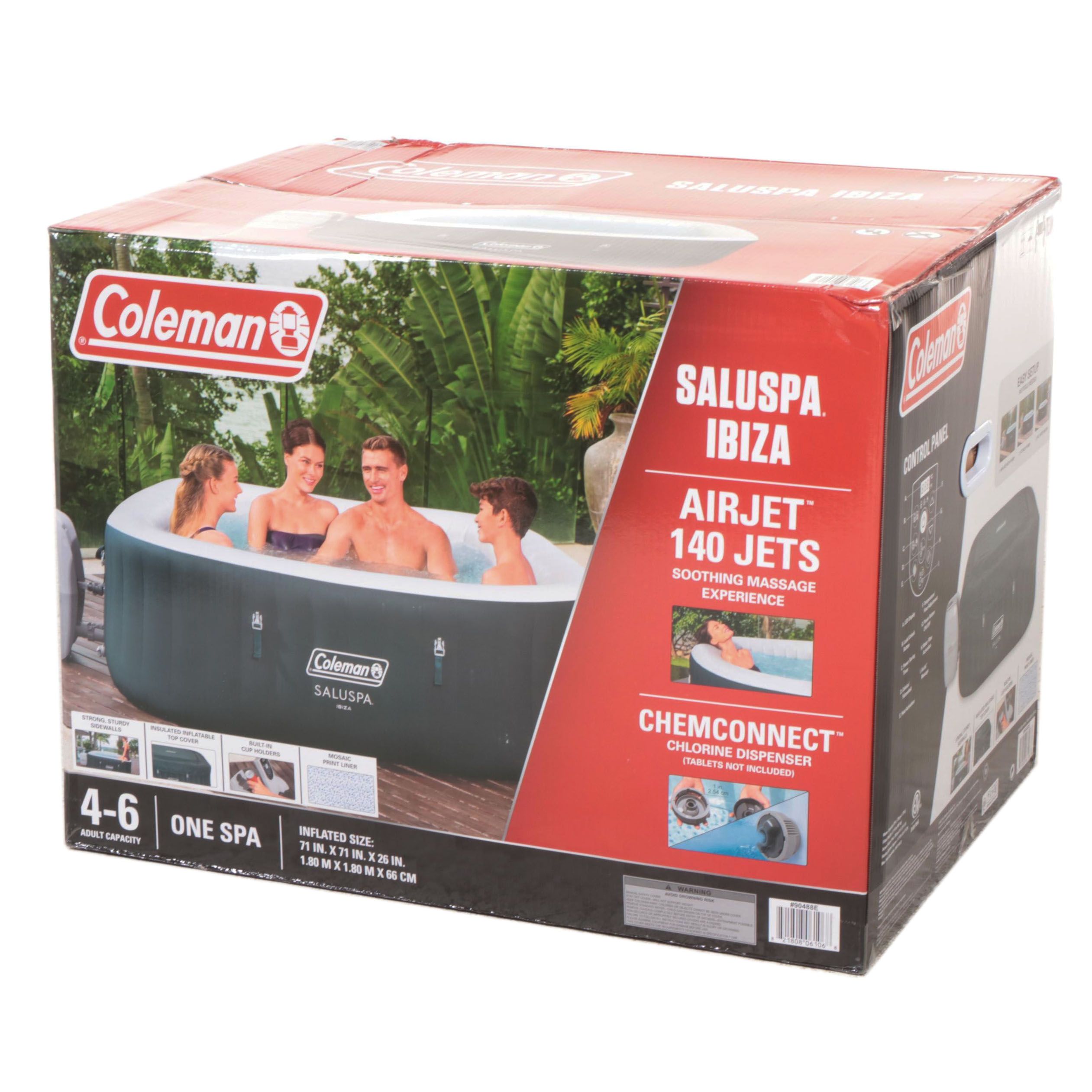 Coleman SaluSpa AirJet Inflatable Hot Tub Spa EBTH