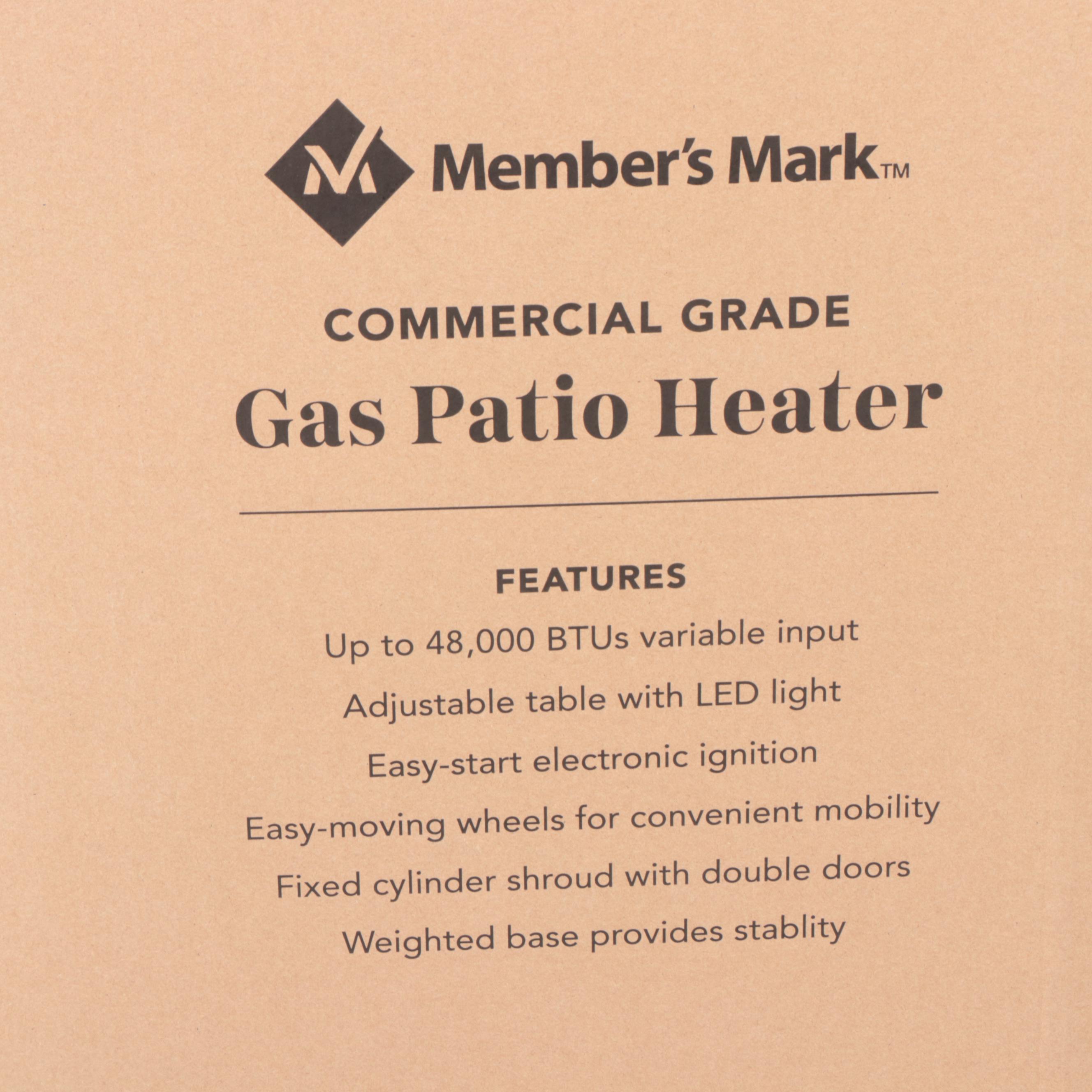 Member's Mark Commercial Grade Gas Patio Heater EBTH