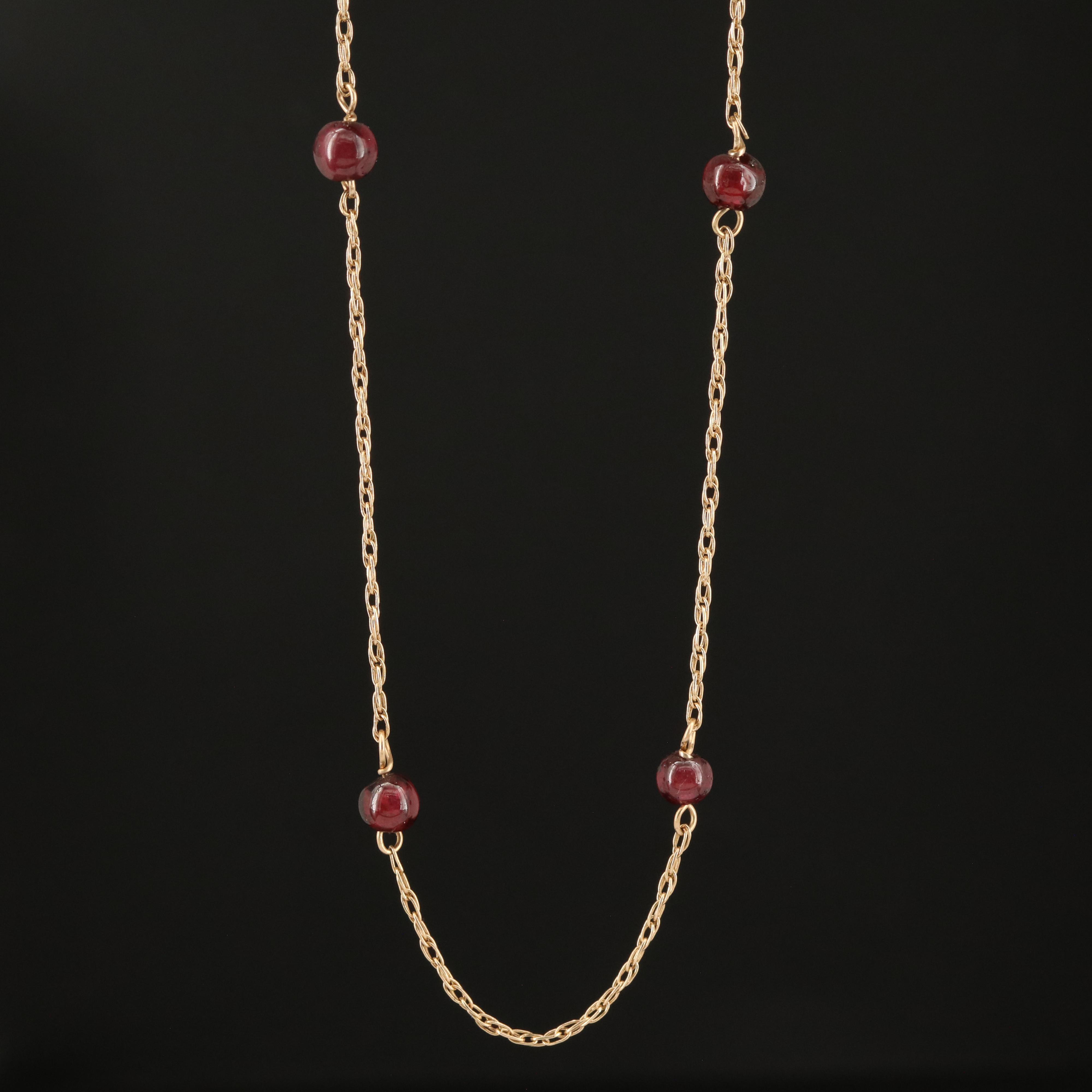 14K Station Necklace EBTH