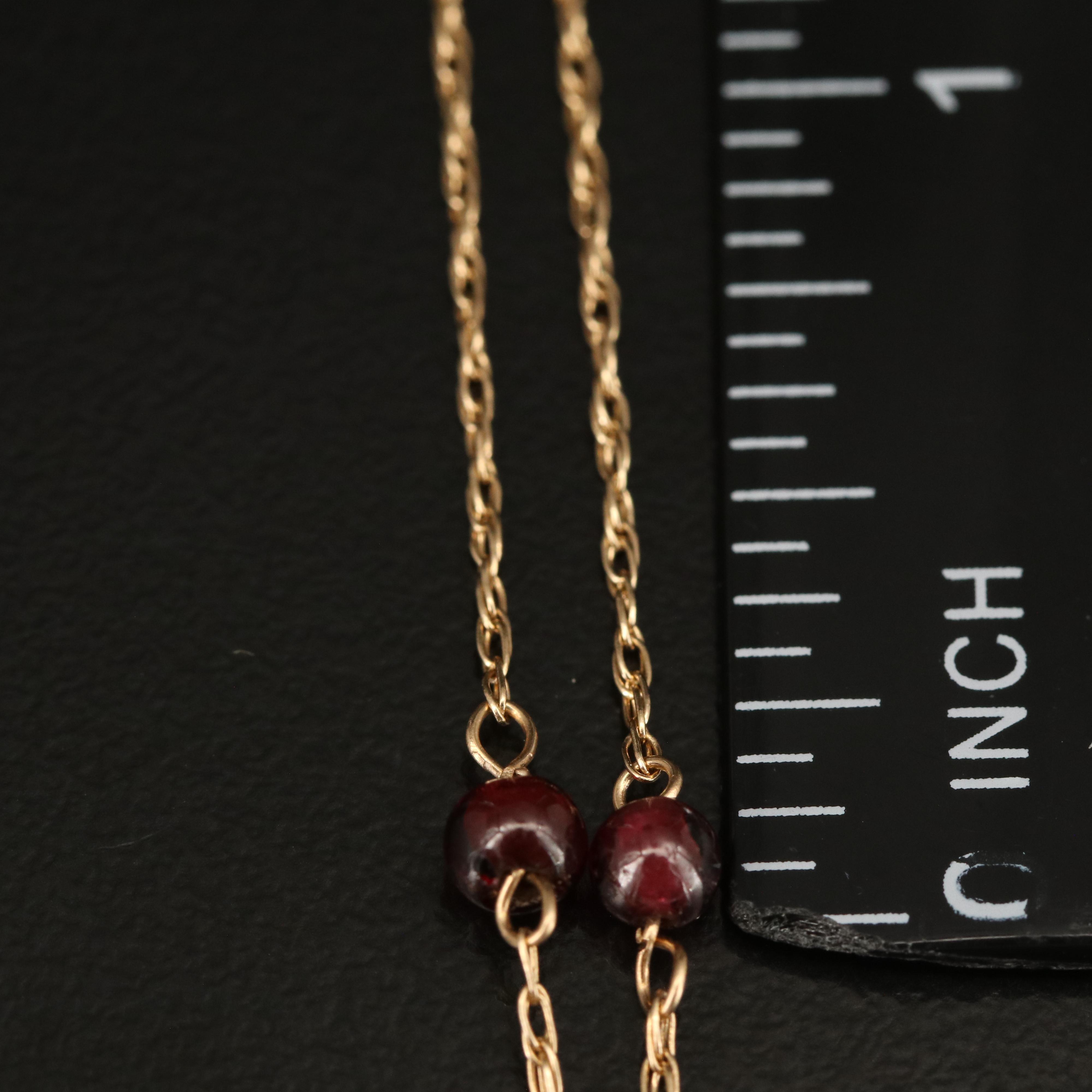 14K Station Necklace EBTH