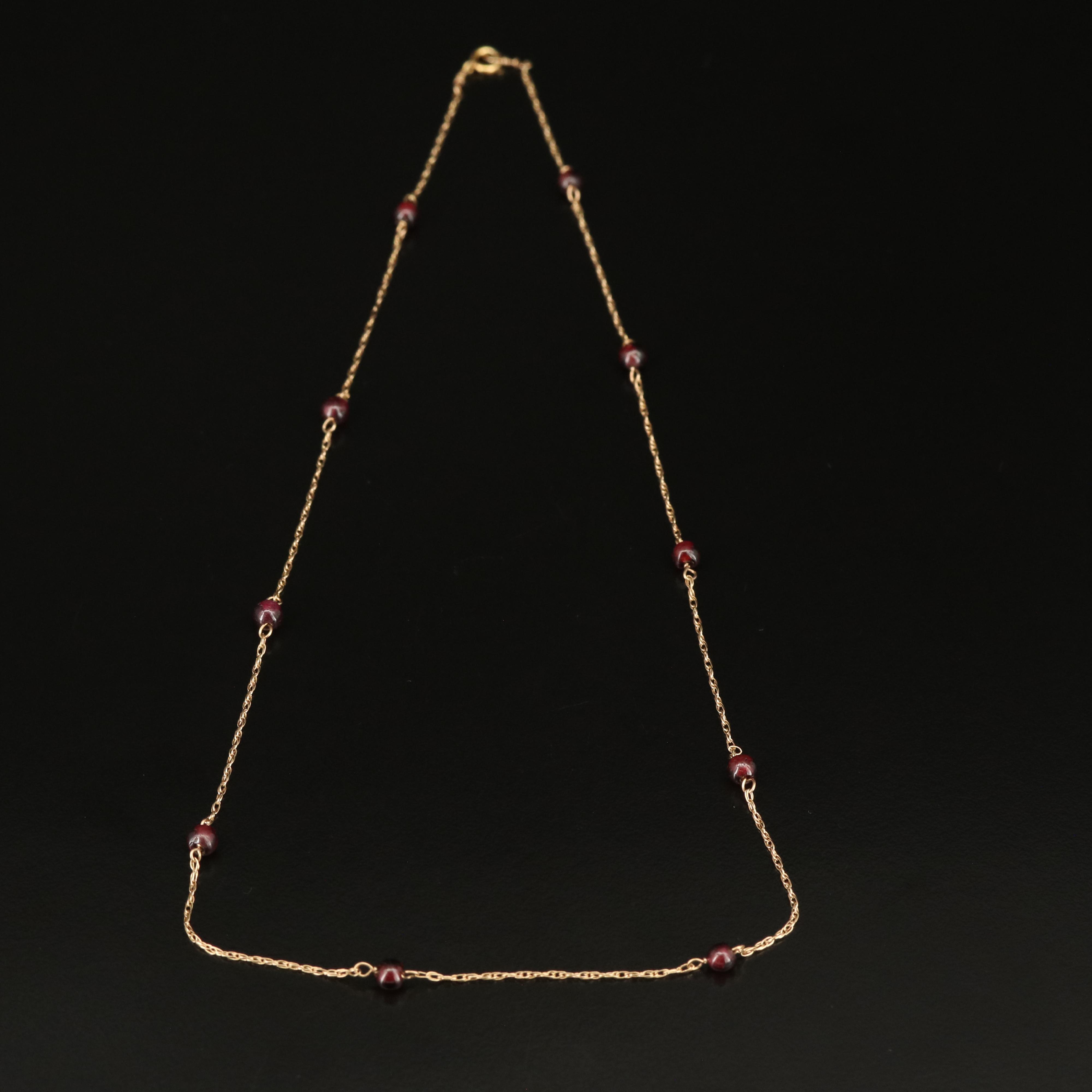 14K Station Necklace EBTH