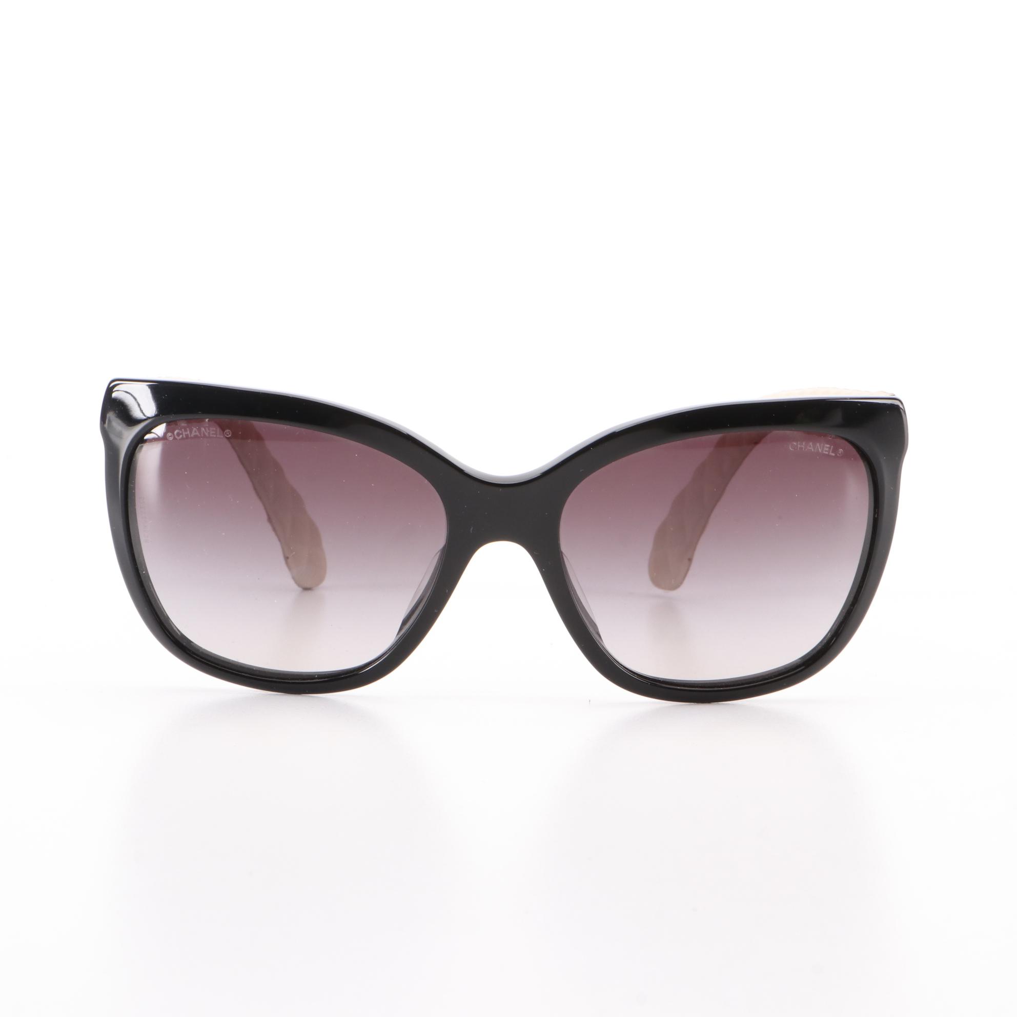 Chanel 5288 Matelassé Effect Sunglasses with Case EBTH