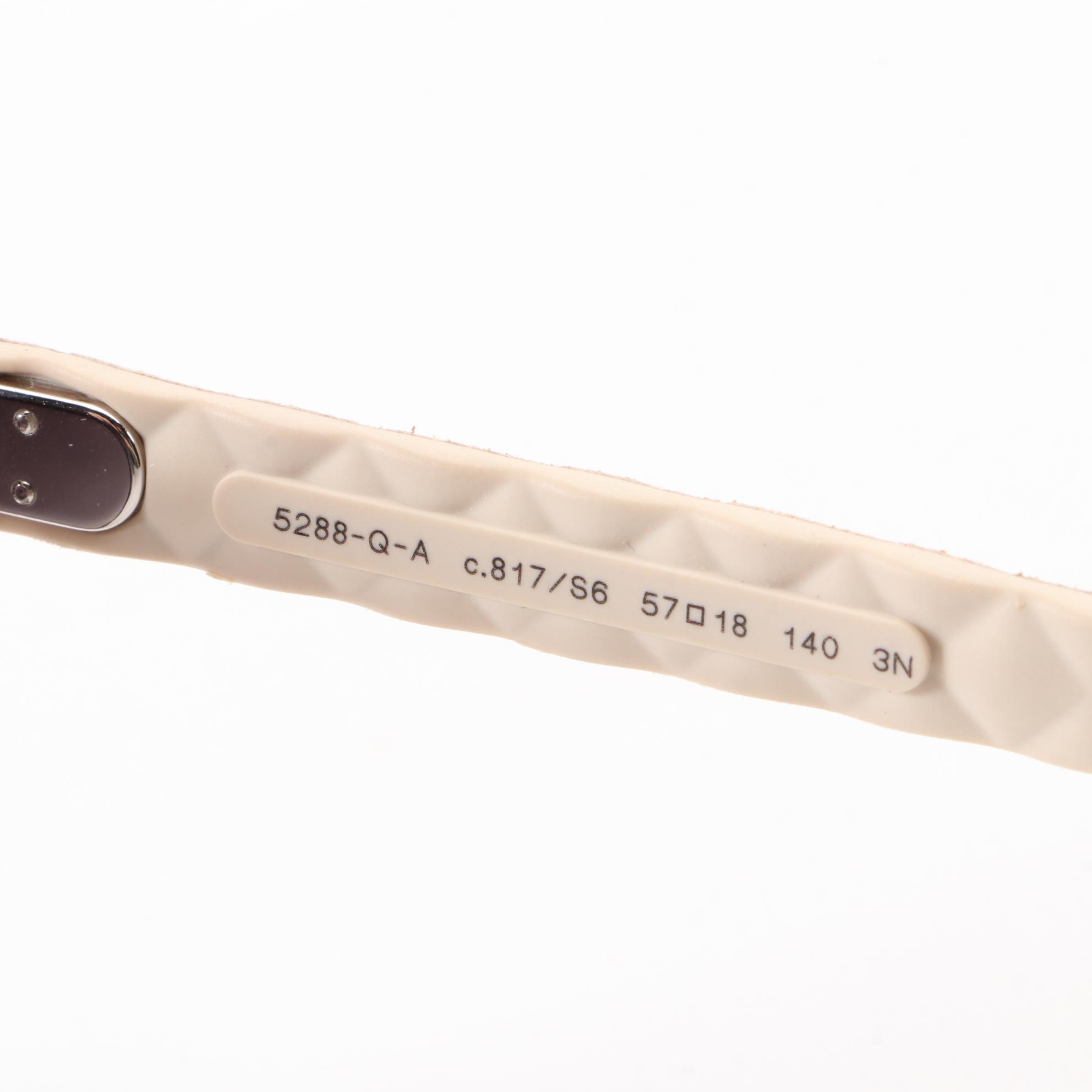 Chanel 5288 Matelassé Effect Sunglasses with Case EBTH