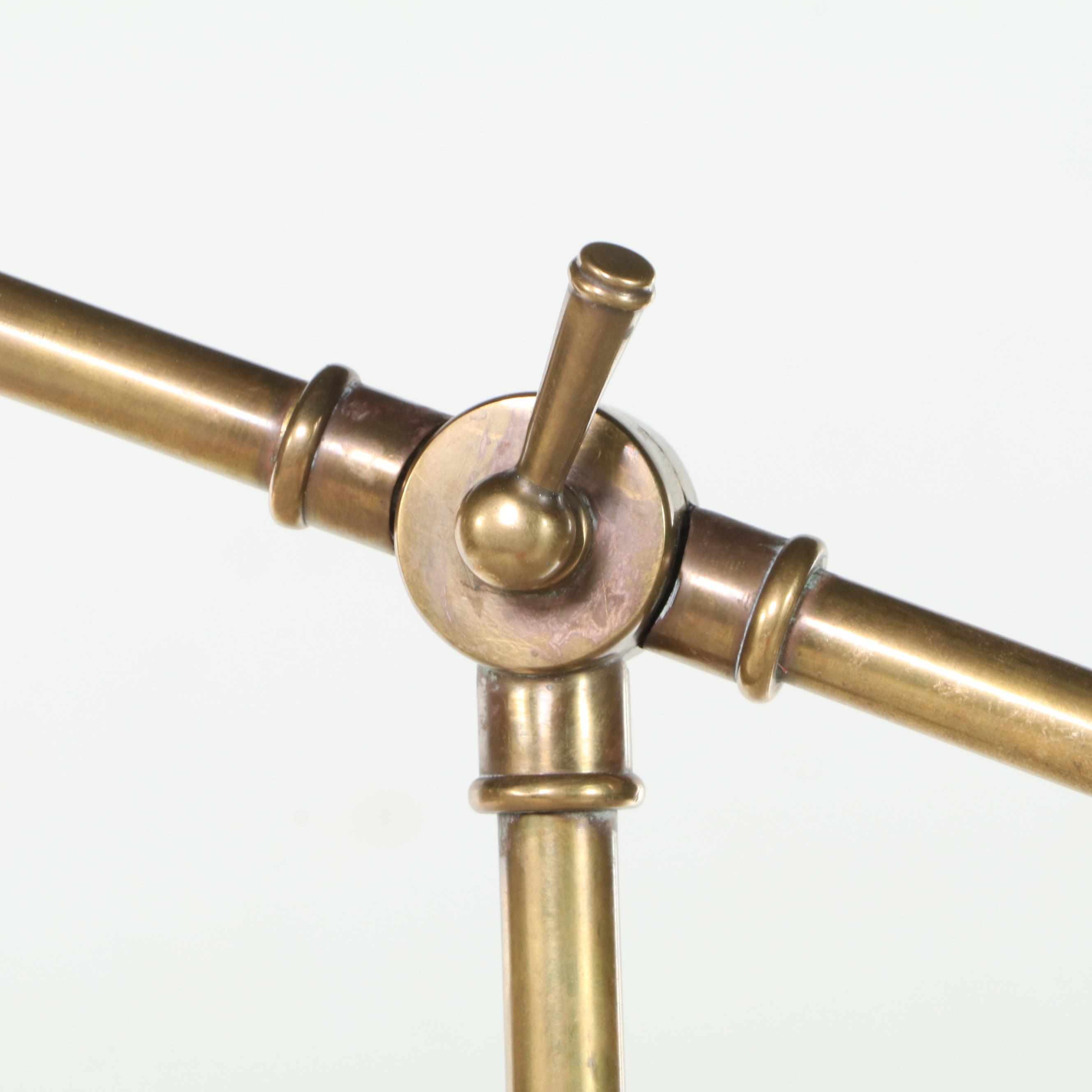 Brass Floor Lamp with AdjustableArm EBTH