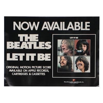 Promotional Poster for The Beatles "Let It Be," 1970