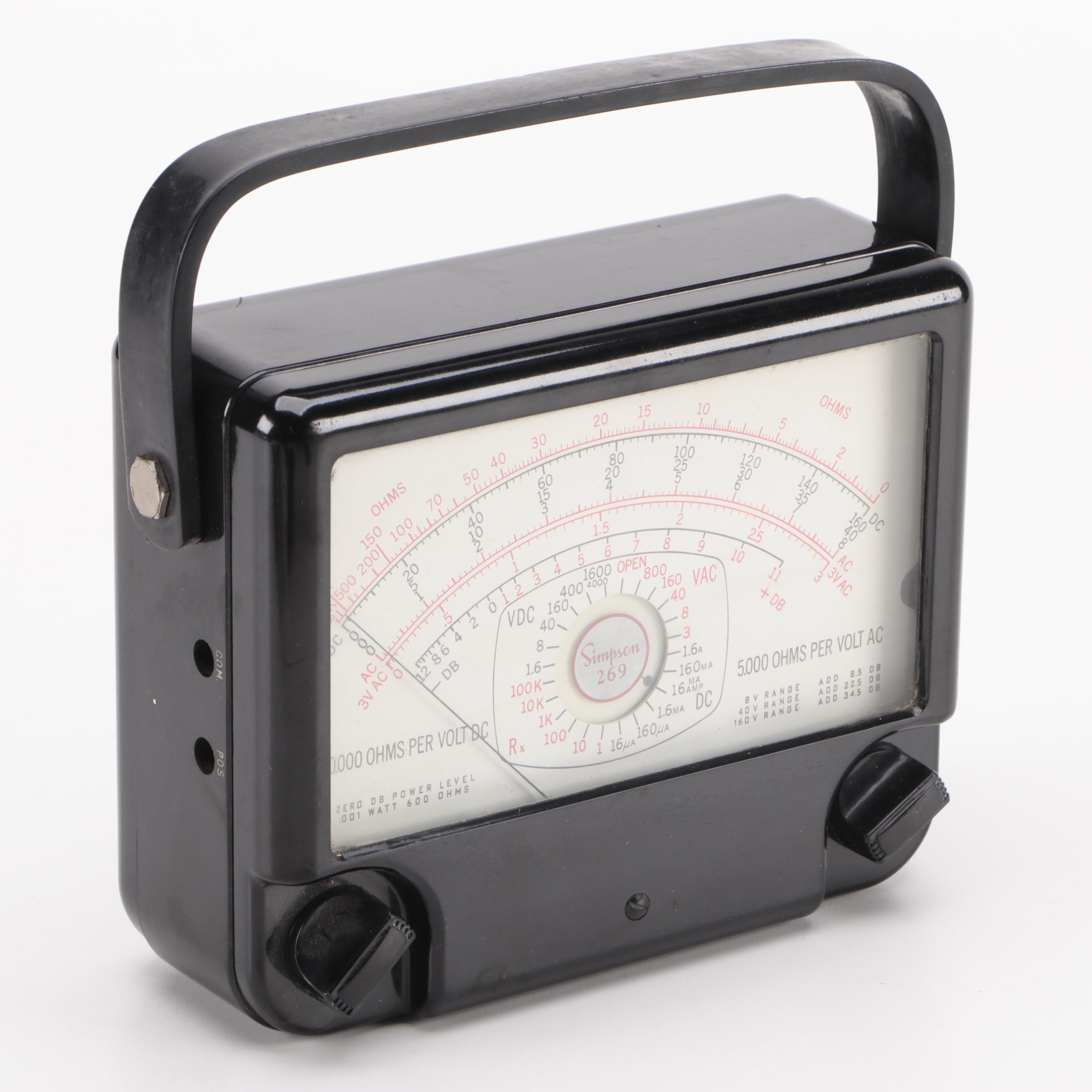 Simpson Model 269 VoltOhm Meter with Heat Gun and Soldering Tools EBTH