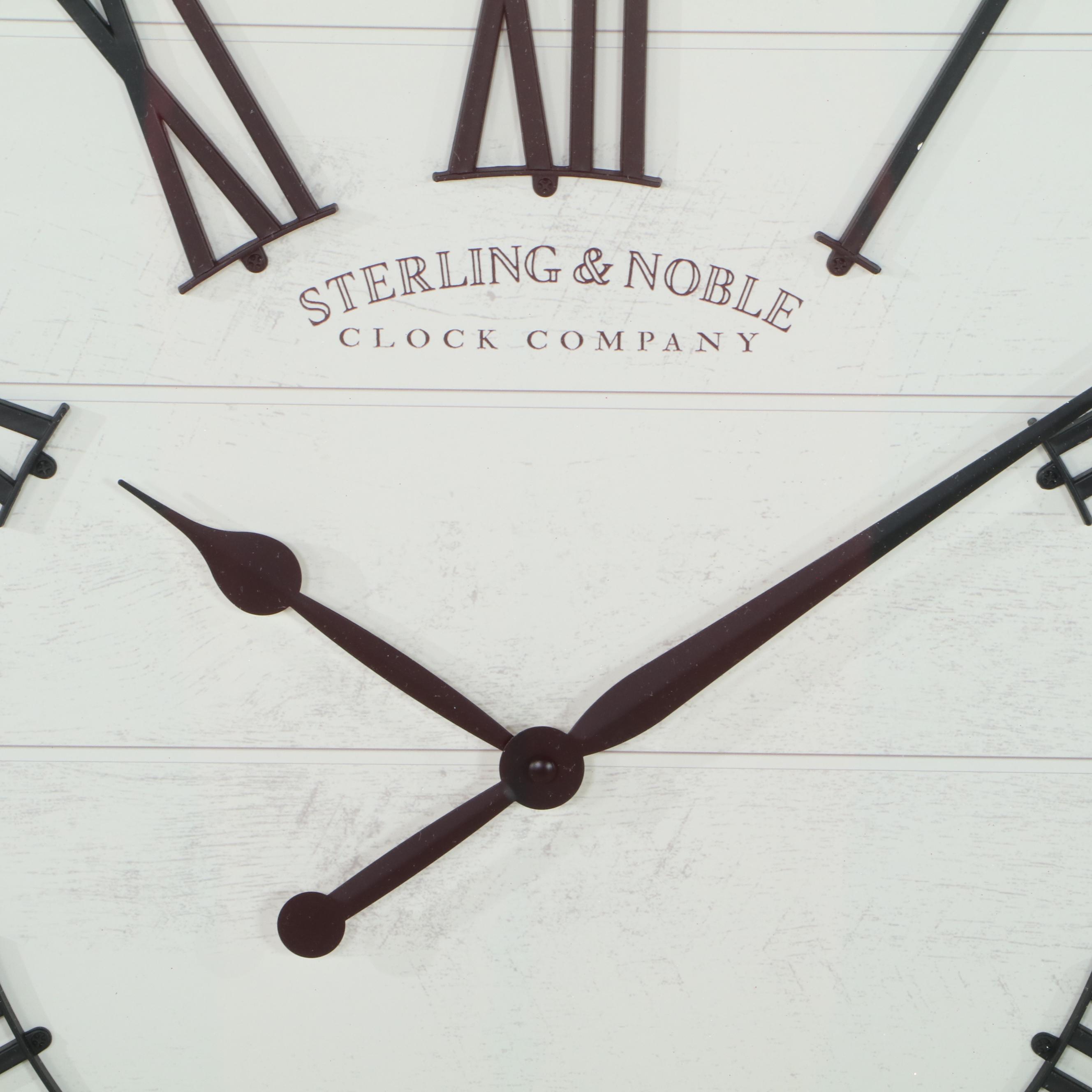 Sterling & Noble 30" Farmhouse Wall Clock EBTH