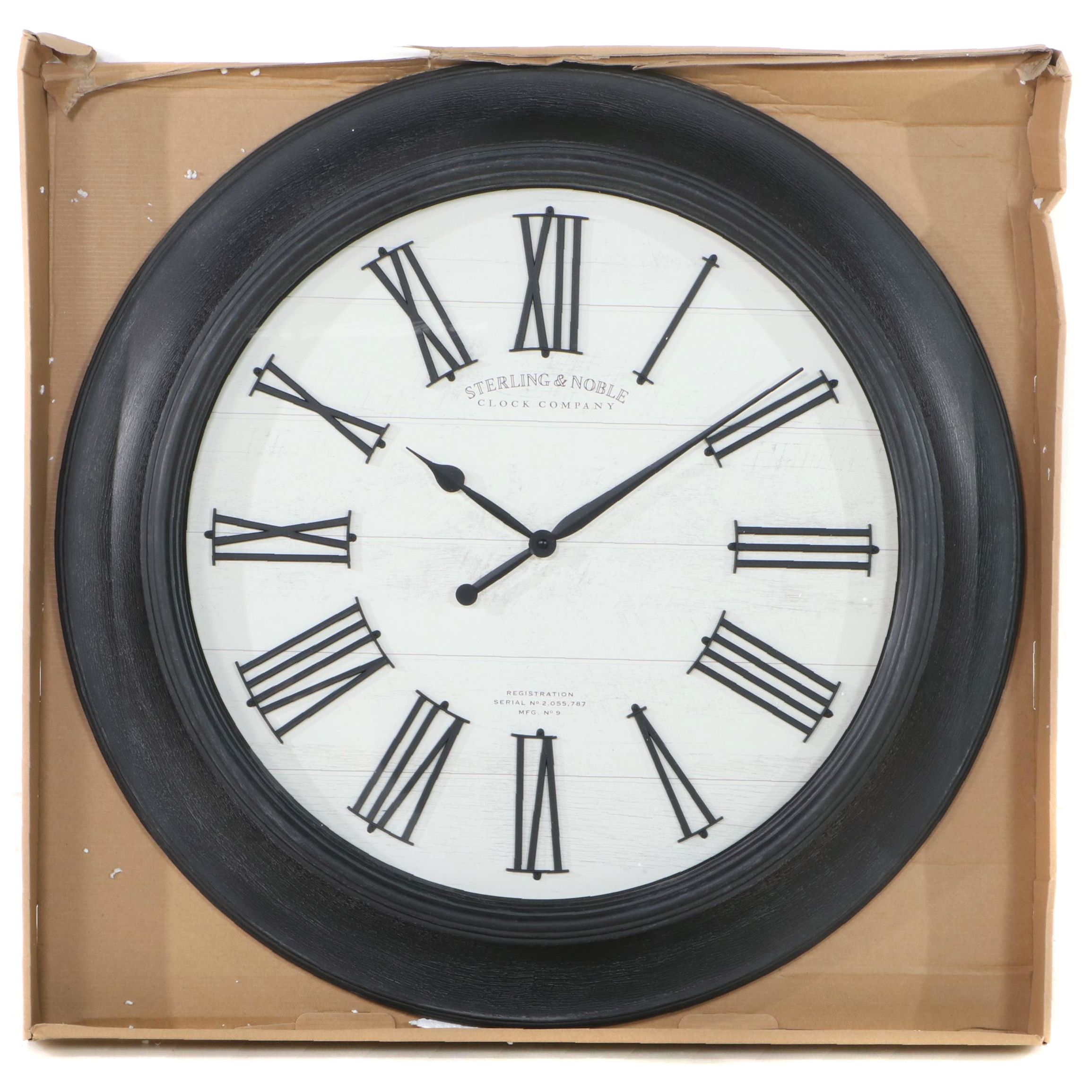 Sterling & Noble 30" Farmhouse Wall Clock EBTH