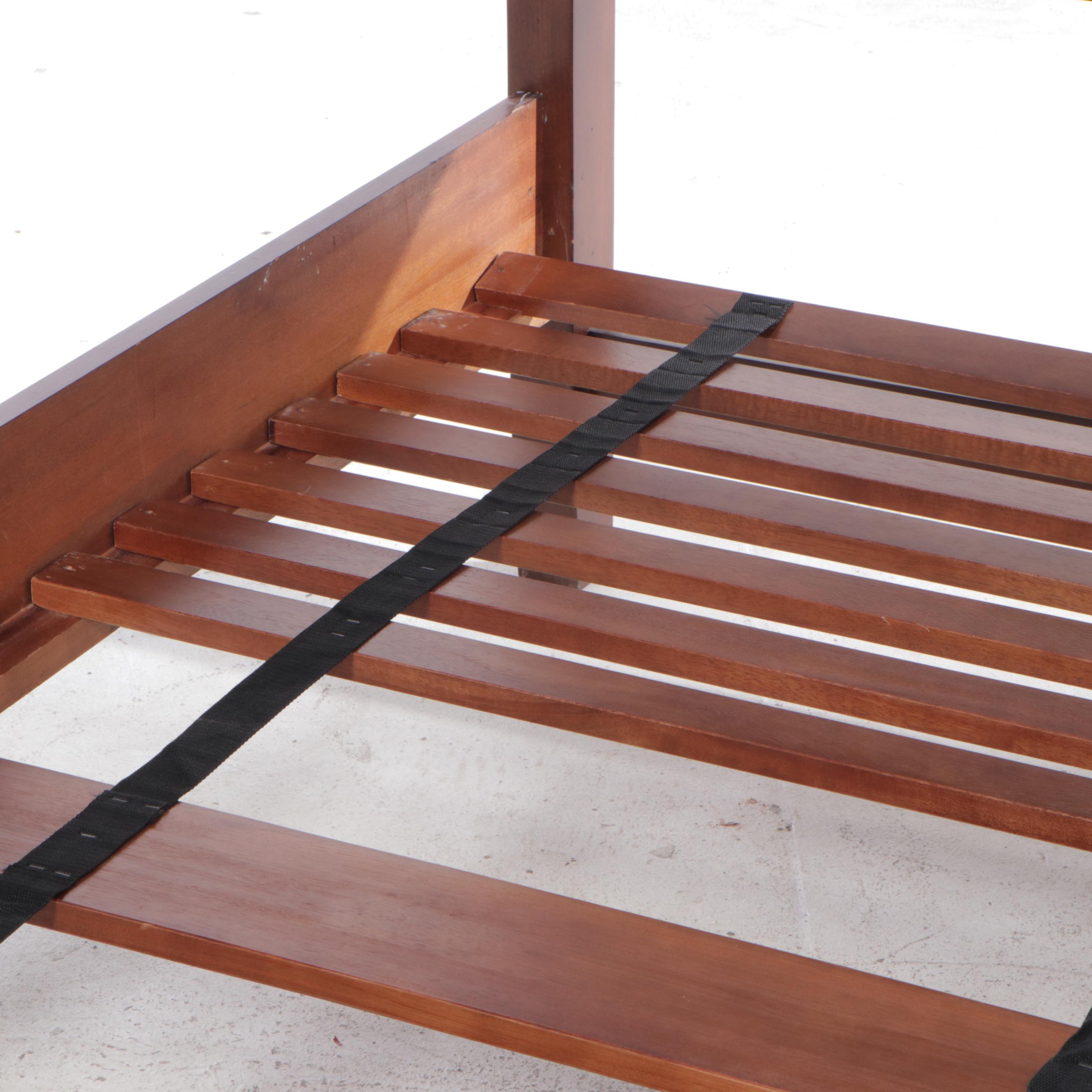 Twin Size Sleigh Bed with Slats EBTH