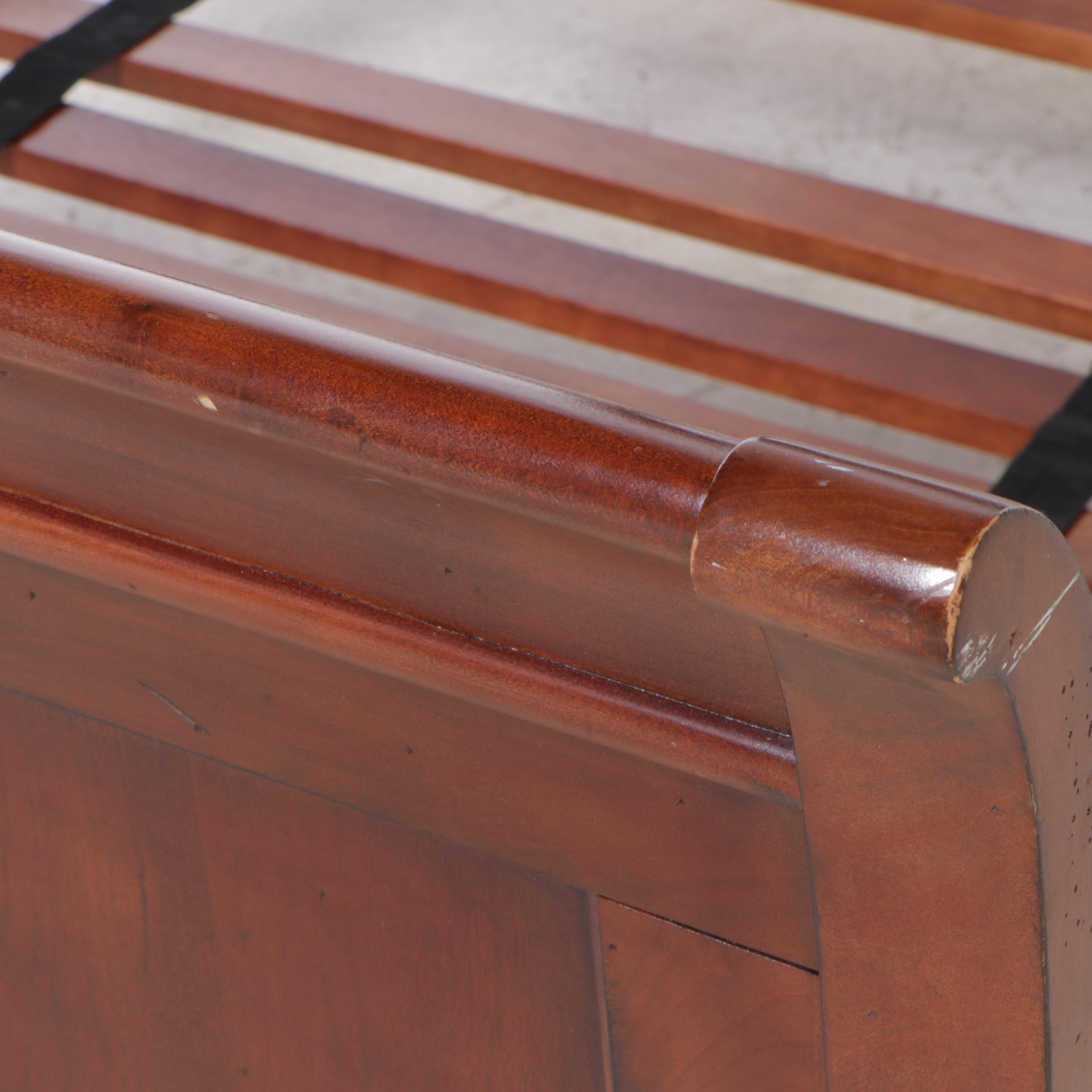 Twin Size Sleigh Bed with Slats EBTH