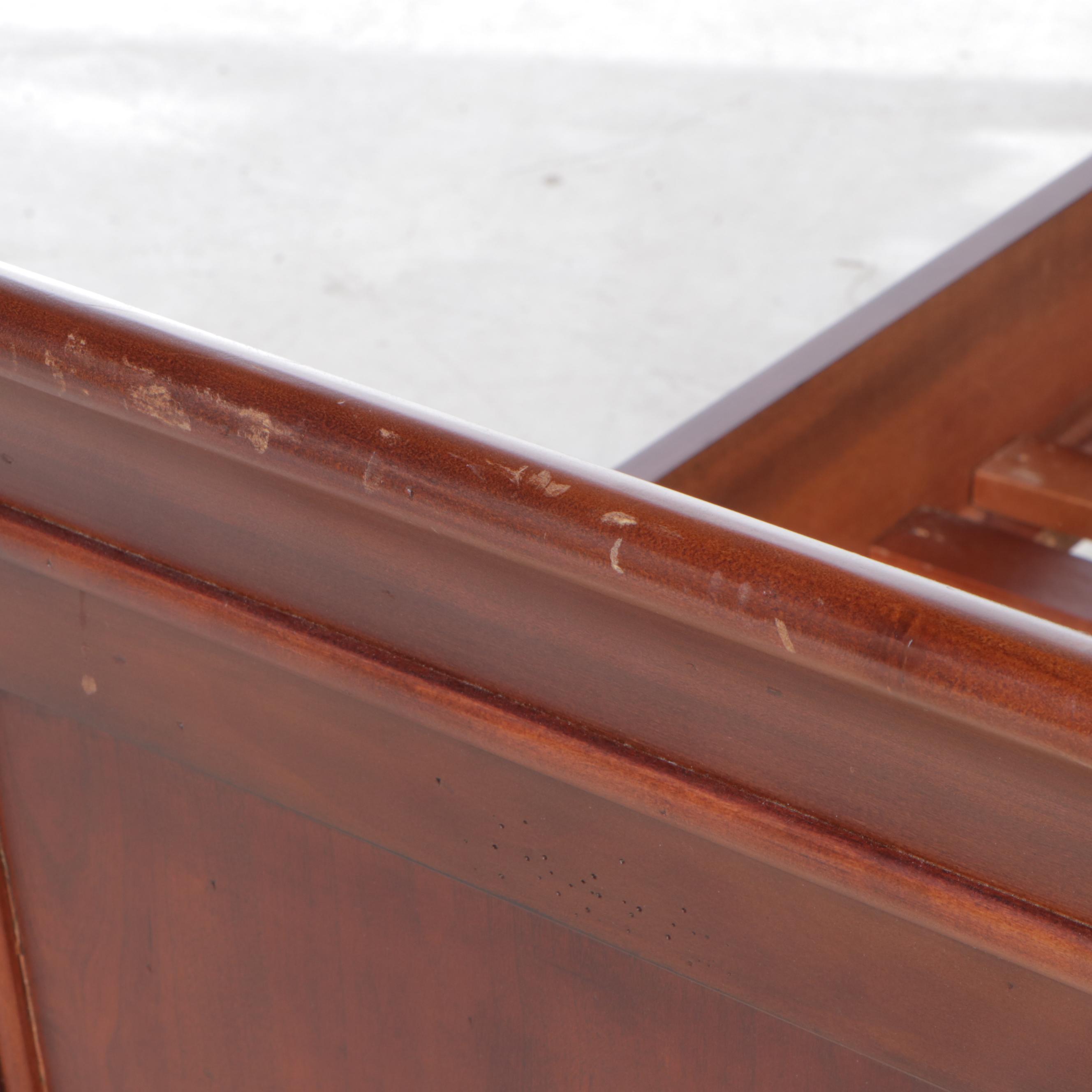 Twin Size Sleigh Bed with Slats EBTH