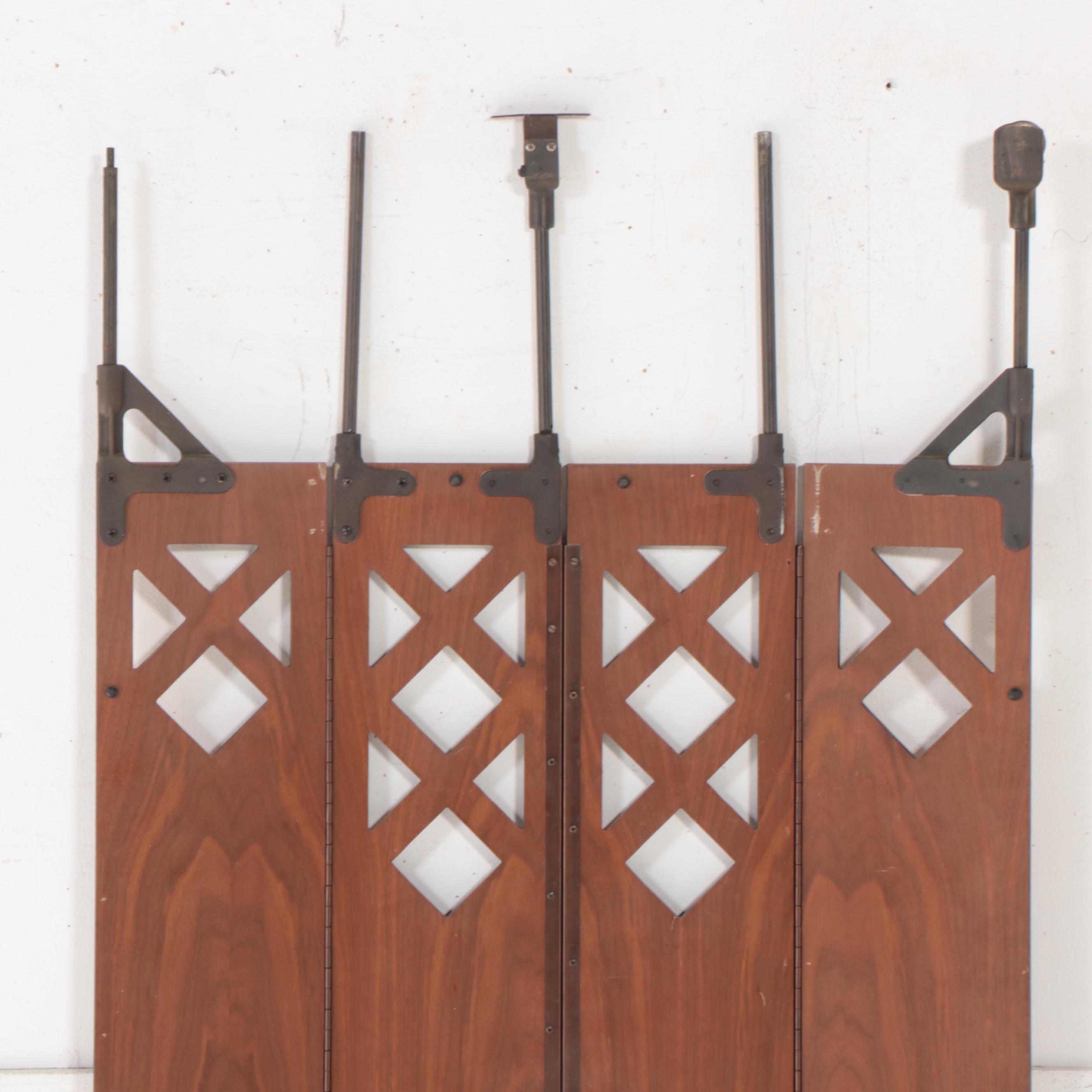 Arts and Craft Style Accordion Elevator Doors, 20th Century EBTH