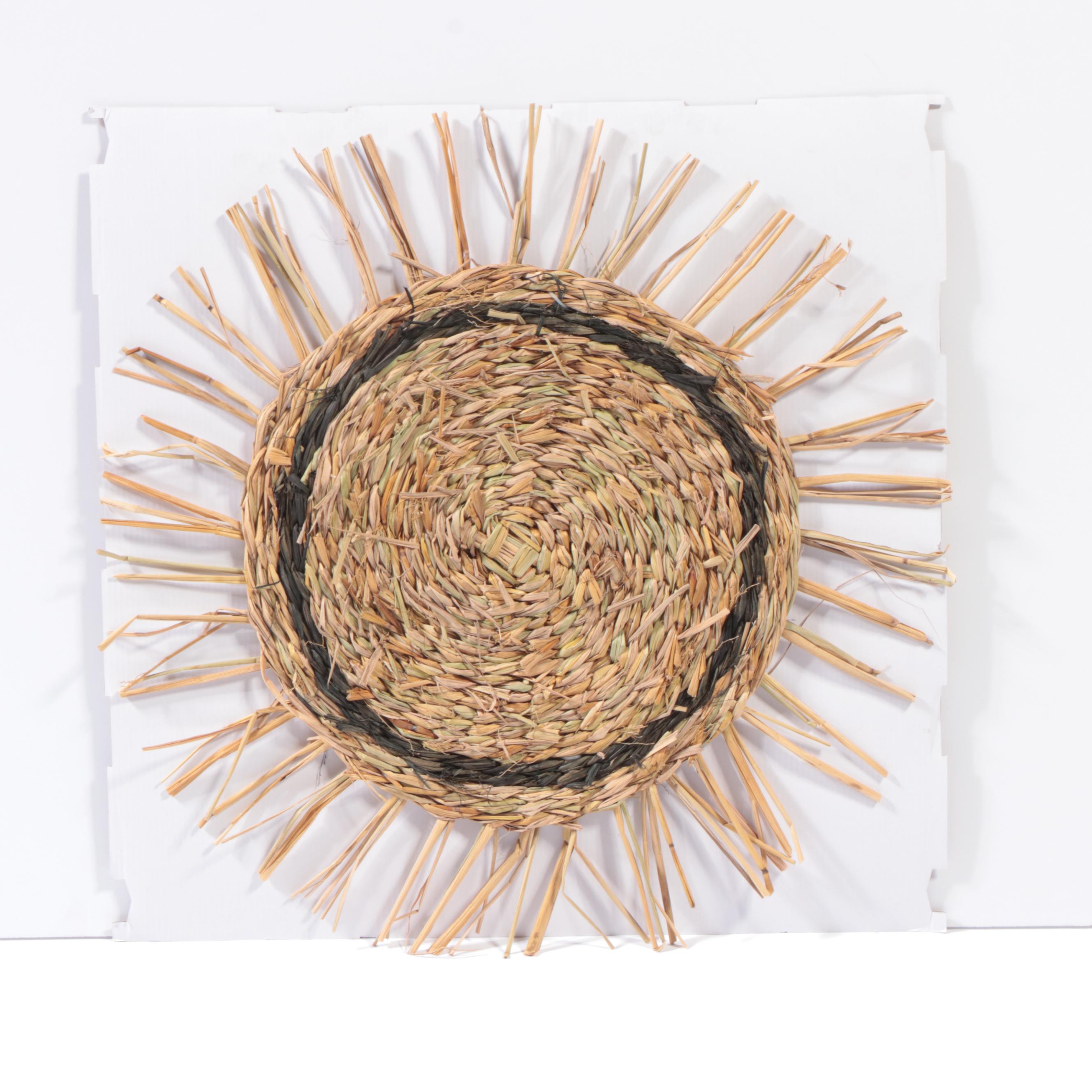 Threshold Routed Wood Wall Shelf with "Life is Beautiful" Print and