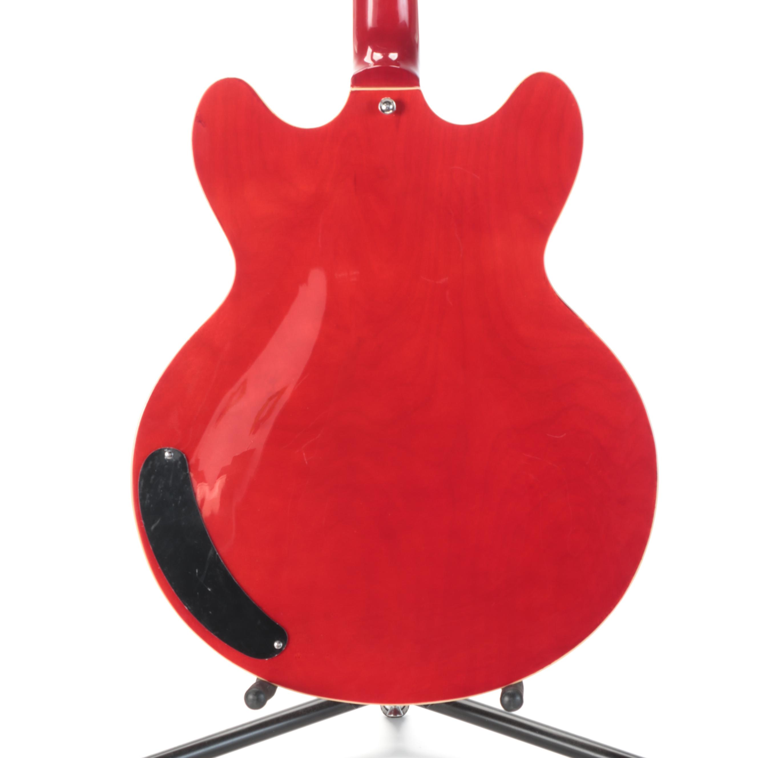 Cozart Cherry Red Finish SixString Electric Resonator Guitar with Case